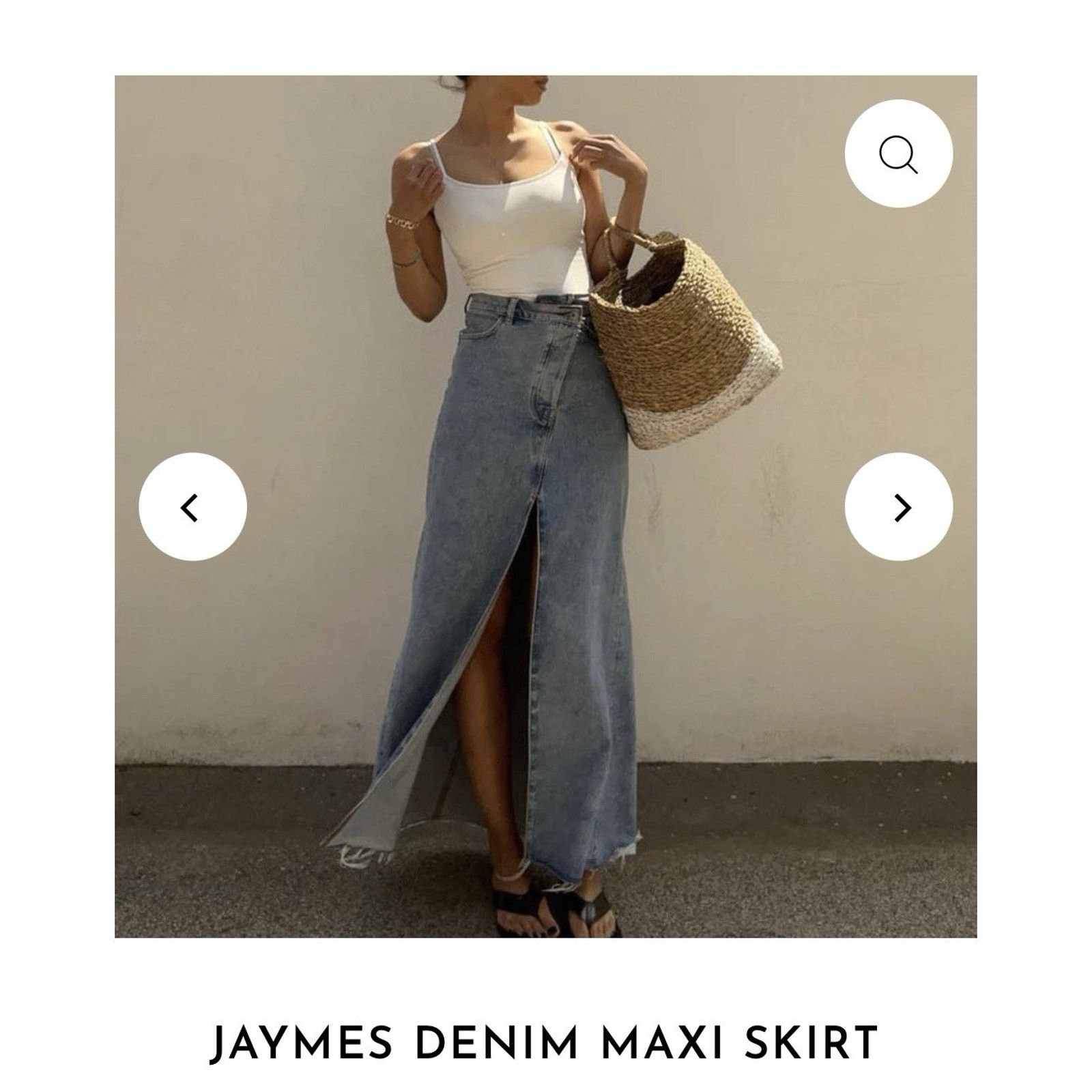 Avenue Avenue Zoe Jaymes Denim Maxi Skirt Size Medium Size 26" / US 2 / IT 38 - 13 Thumbnail