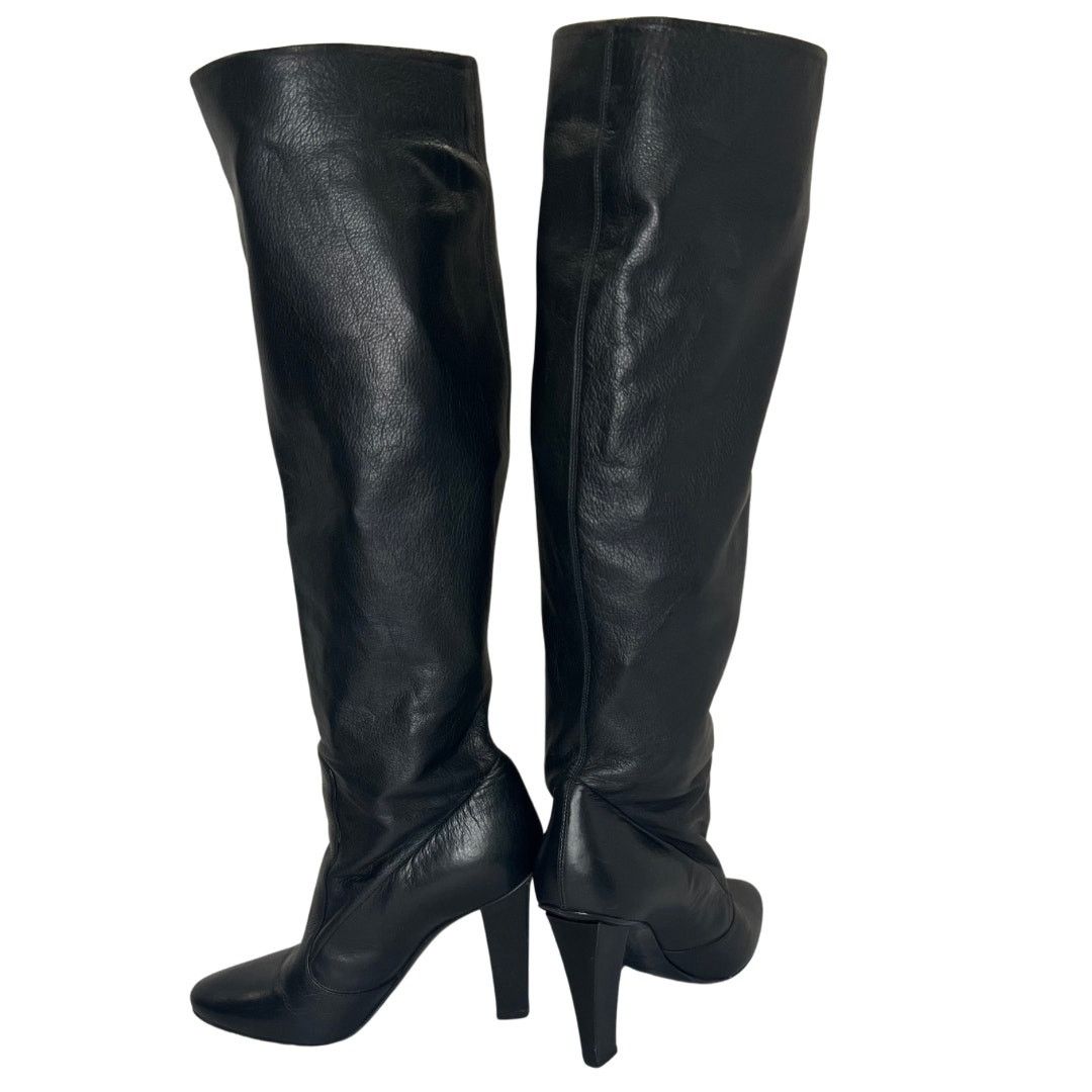 Jimmy Choo Jimmy Choo Women's Leather Knee High Boots Size 5.5 Size US 5.5 / IT 35.5 - 1 Thumbnail
