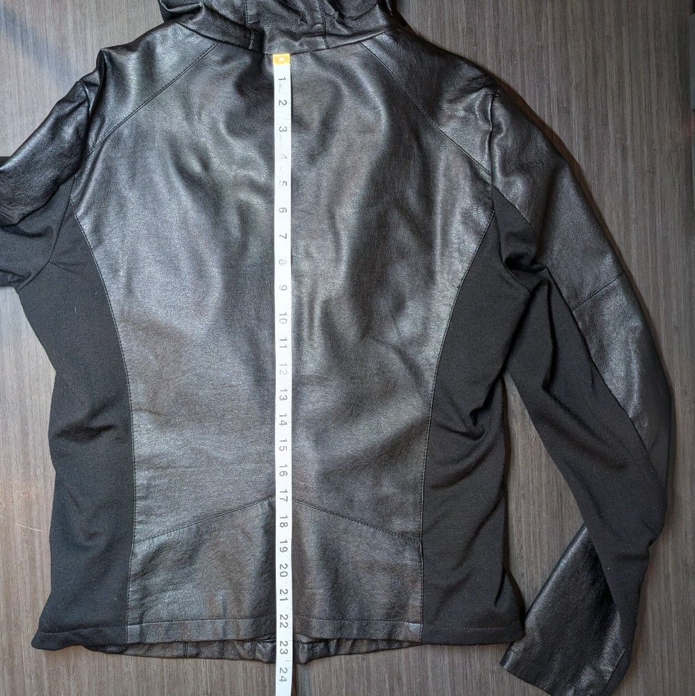 Guess Guess Faux Leather Hooded Motorcycle Jacket Women's Size XL Size XL / US 12-14 / IT 48-50 - 7 Thumbnail