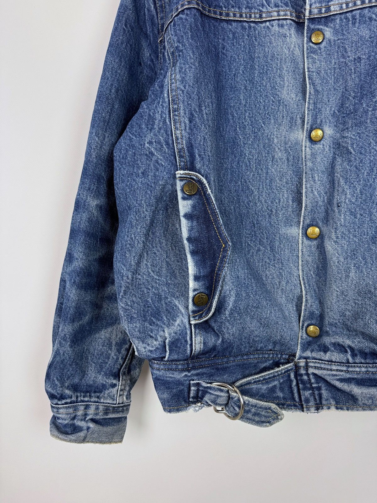 Lee 80’s Vintage Lee Roper Washed Denim Sherpa Jacket Size US L / EU 52-54 / 3 - 9 Thumbnail