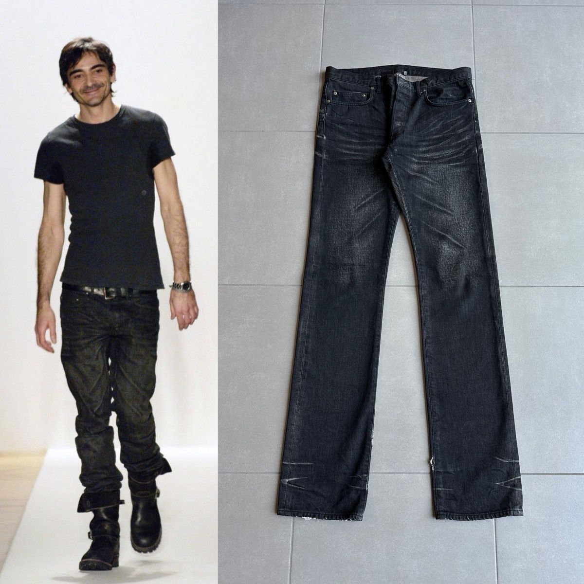 Dior × Hedi Slimane Dior Homme AW04 “Victim of the crime” waxed