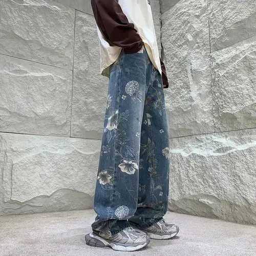 Baggy Flower Jeans