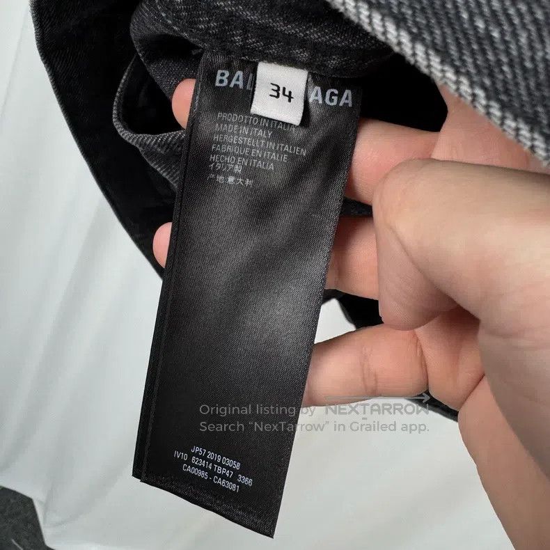 Balenciaga Balenciaga Mastercard logo embroidered denim jacket Size XXS / US 00 / IT 34 - 6 Thumbnail