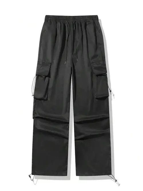 Jean Black Parachute Multi-Pocket Sweatpants Gorpcore Cargo Size US 34 / EU 50 - 6 Thumbnail