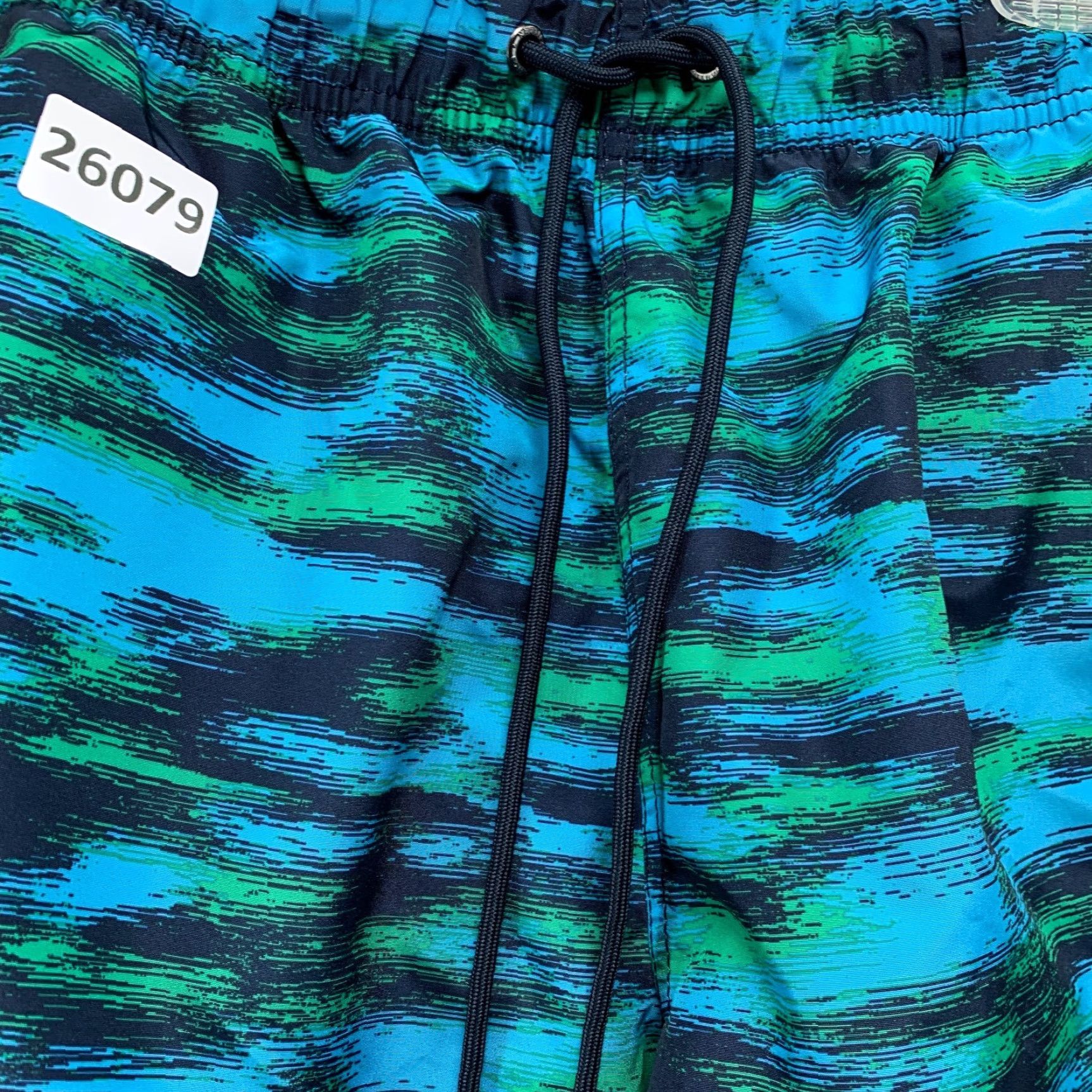 Nautica NEW Nautica Striped Performance Swim Trunks Shorts Green Blue Mens Small 28x8 NWT Size US 29 - 7 Thumbnail