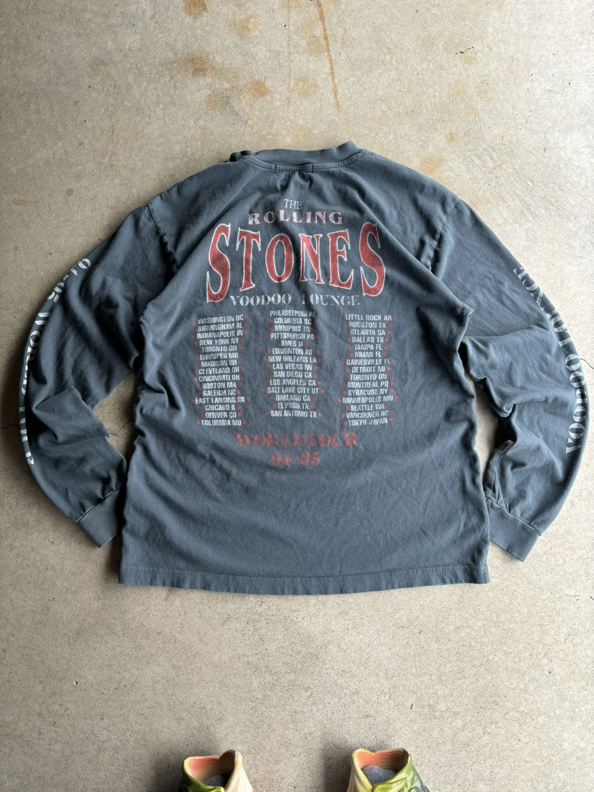 Vintage Crazy Daydreamer LA Rolling Stones Distressed Tour Shirt Size US S / EU 44-46 / 1 - 2 Thumbnail