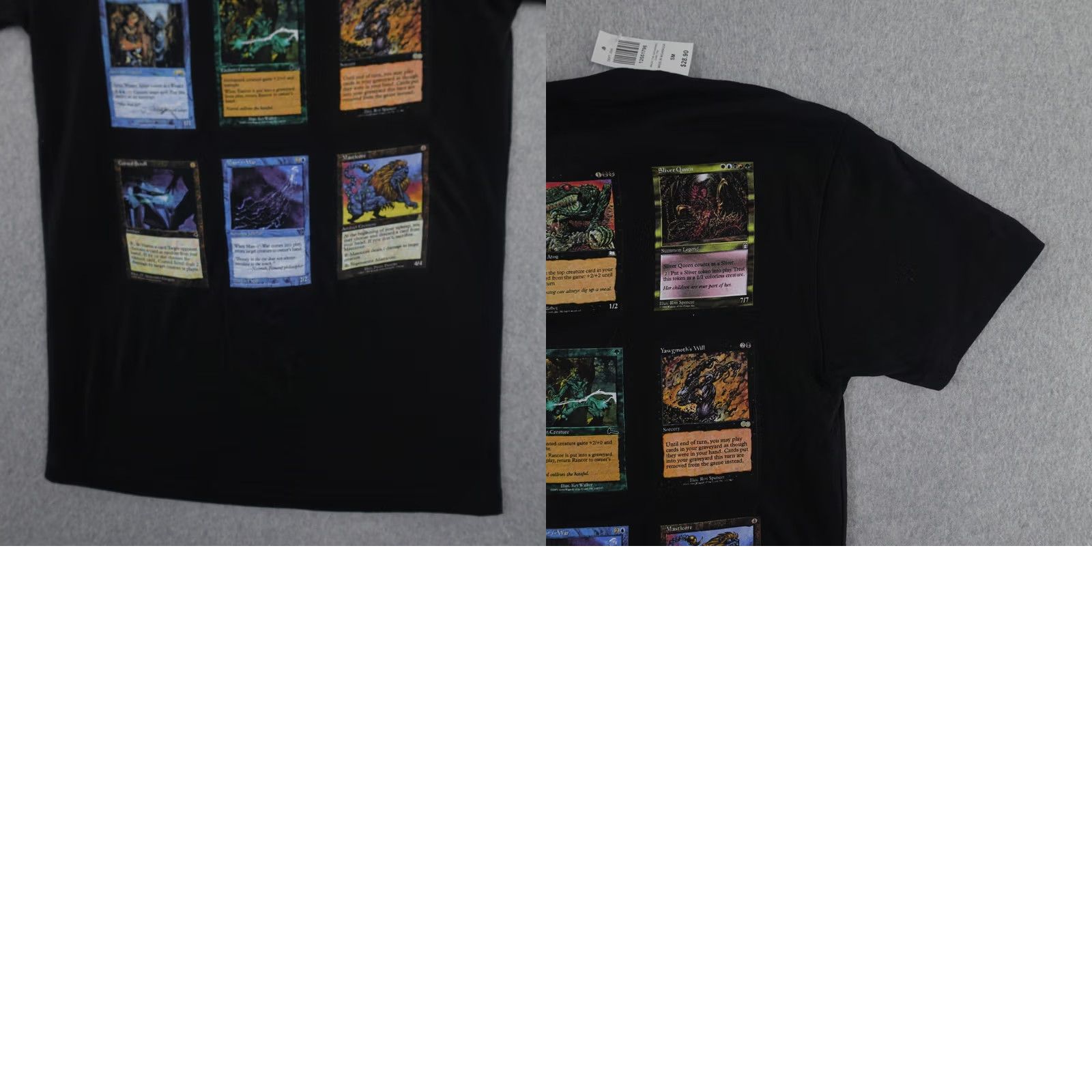 Vintage Magic the Gathering T-Shirt Adult Small Black Mtg Cards Graphic Box Lunch Size US S / EU 44-46 / 1 - 9 Thumbnail