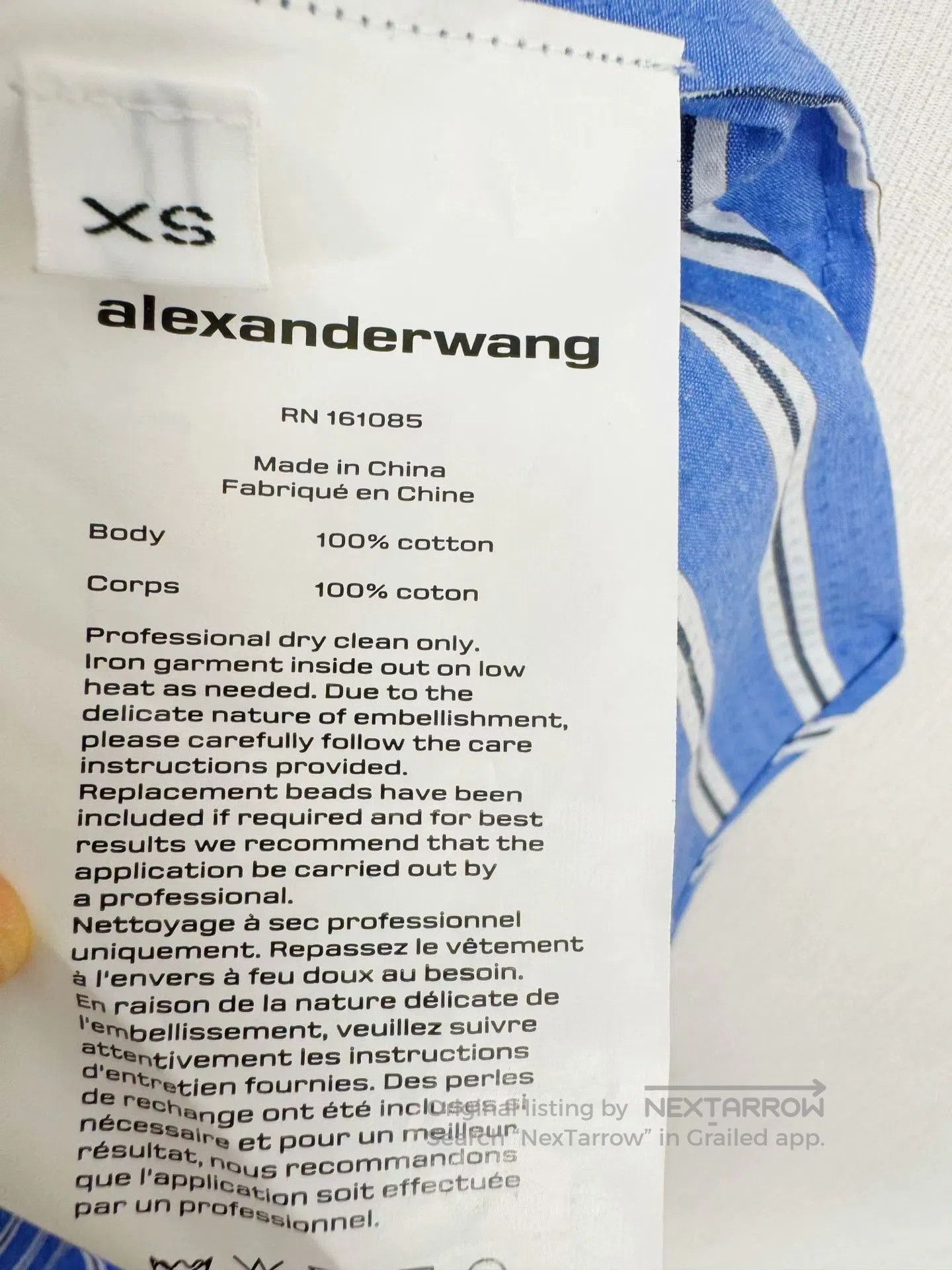 Alexander Wang Alexander Wang Rhinestone Shirt. Size US M / EU 48-50 / 2 - 4 Thumbnail