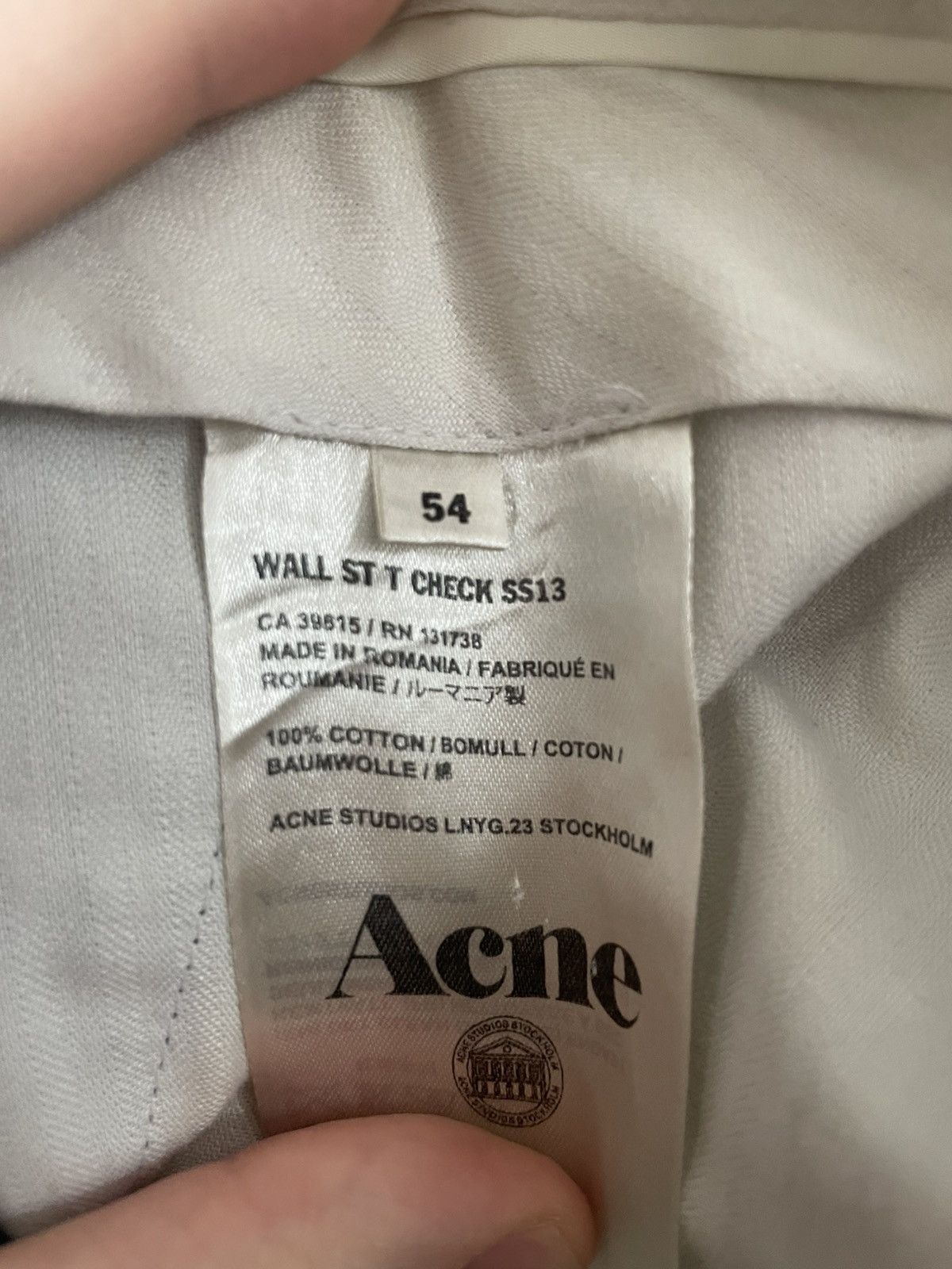Acne Studios Acne Studios Suit SS13 Size 54R - 5 Thumbnail