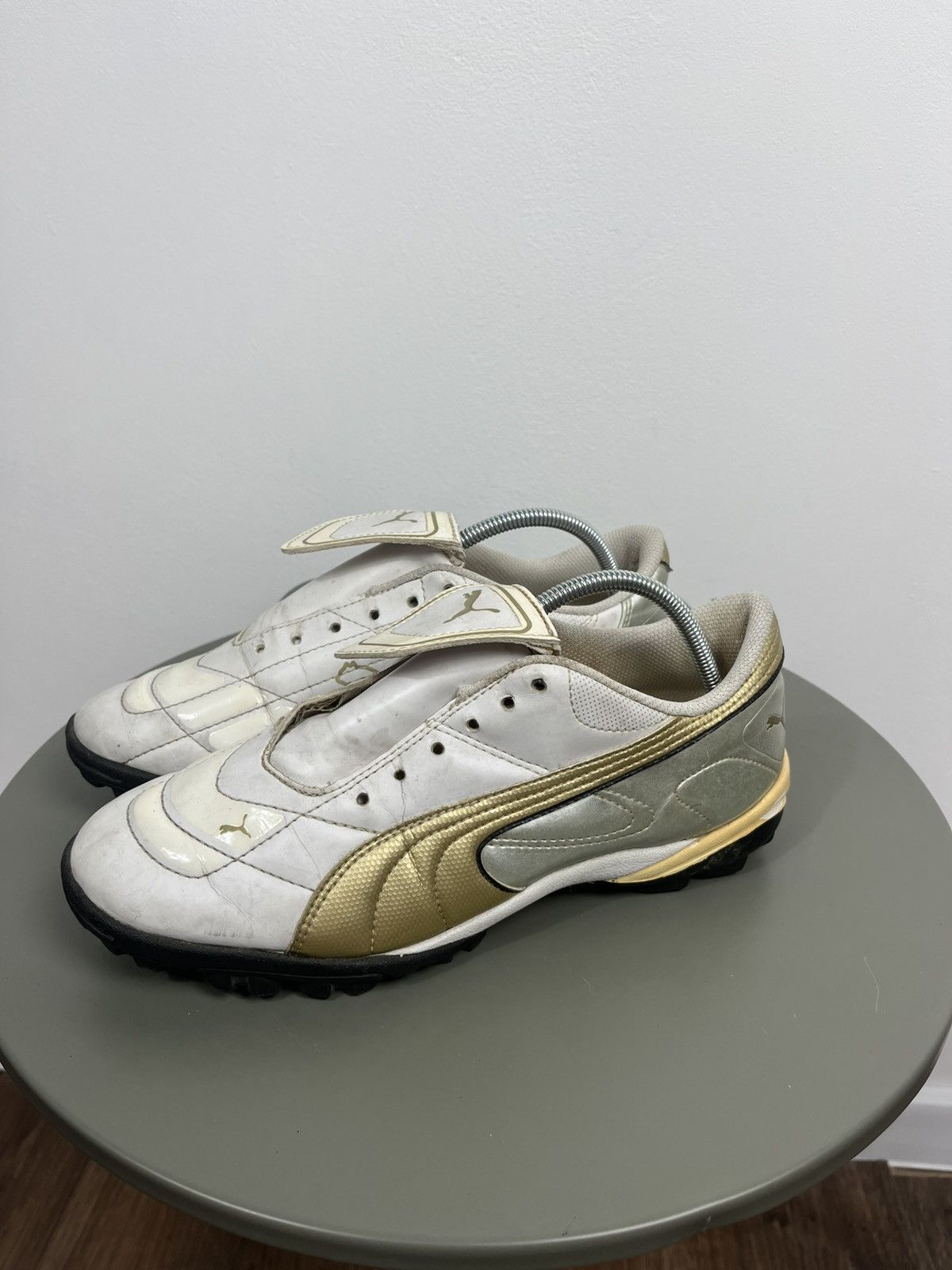 Puma Vintage Puma Gold White Soccer Shoes Size 40 (25.5 cm) Size US 7.5 / EU 40-41 - 5 Thumbnail