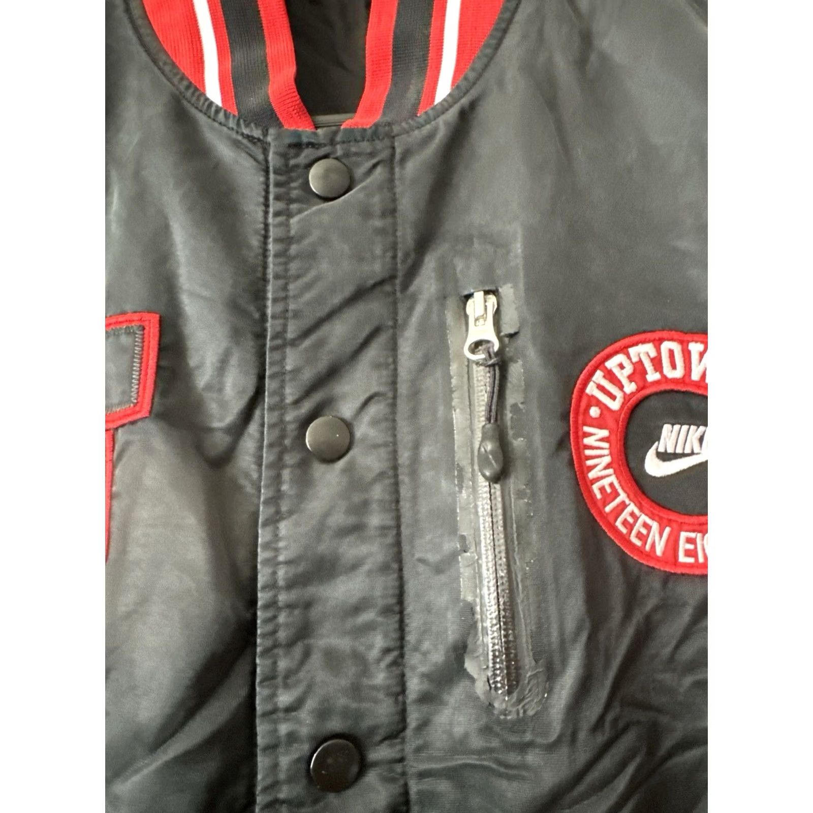 Nike Nike Force Uptowns Varsity Jacket Red Black Basketball Streetwear S Mens Size US S / EU 44-46 / 1 - 4 Thumbnail