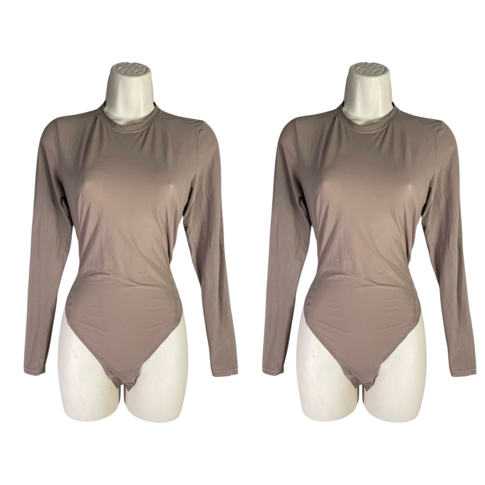 Lululemon Lululemon Long Sleeve Bodysuit Beige Womens Large Set of 2 Size L / US 10 / IT 46 - 1 Thumbnail
