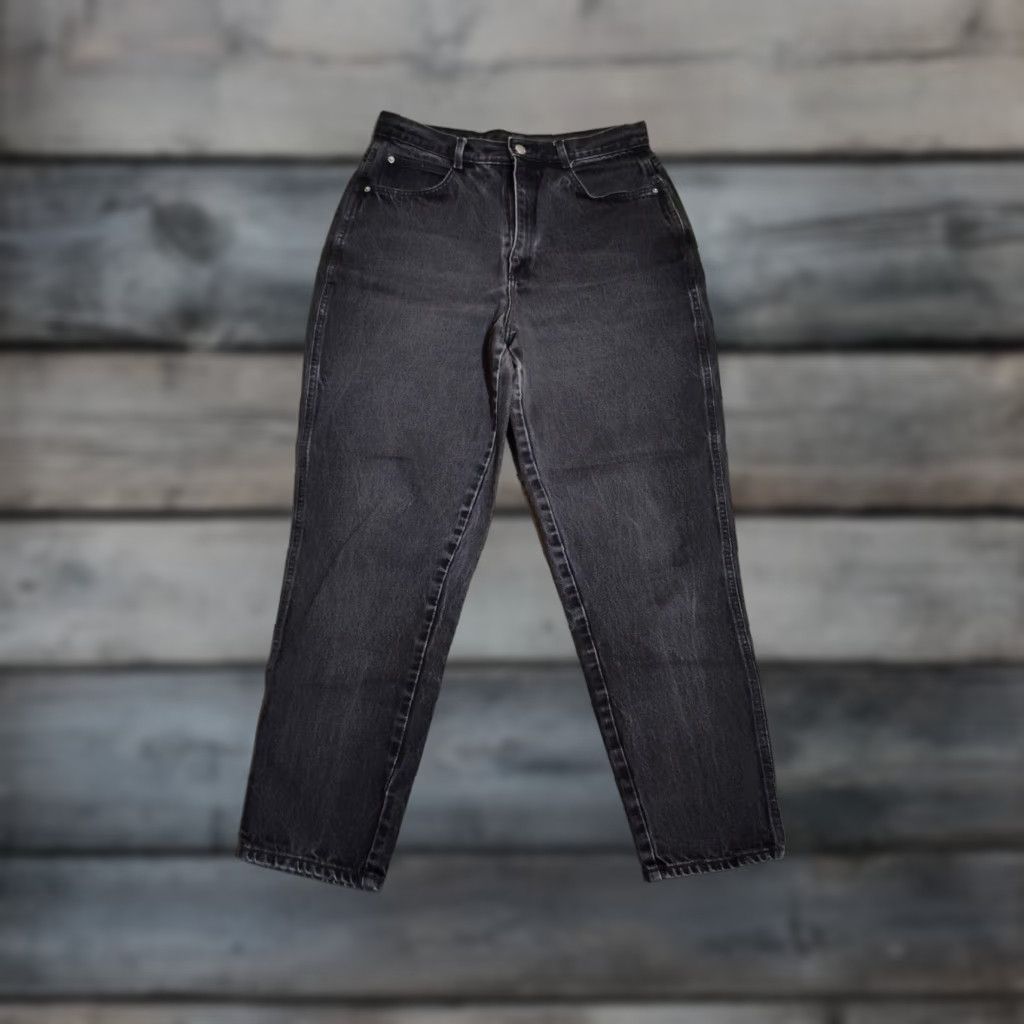 Vintage Vtg Gitano 90’s Mom Jeans Black 16 Regular Tapered High Waisted Relaxed Fit Denim Jeans Size 38" / US 16 / IT 52 - 1 Thumbnail