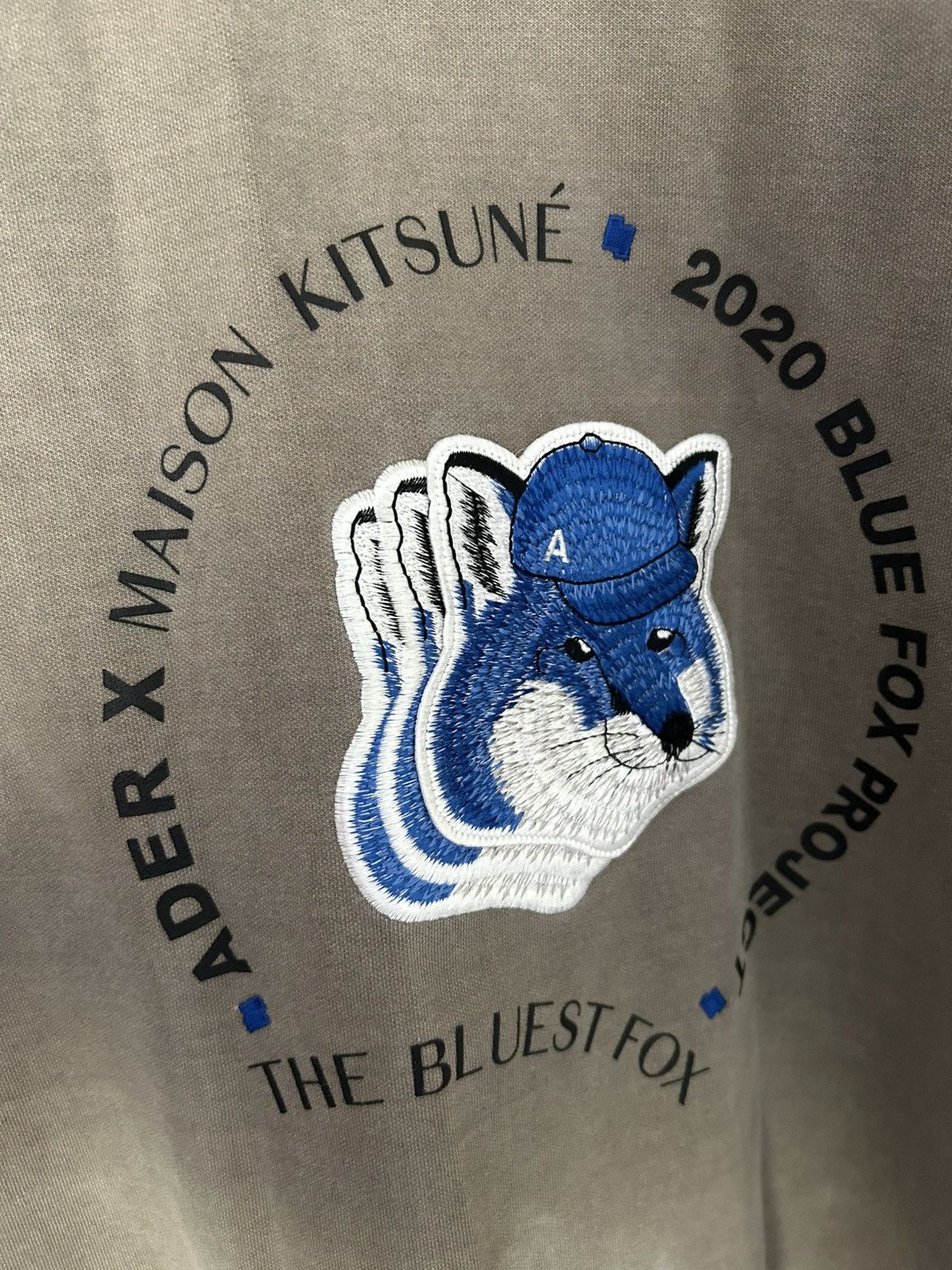 Maison Kitsune Maison Kitsune x Ader Error “Blue Fox” sweatshirt Size US M / EU 48-50 / 2 - 2 Thumbnail