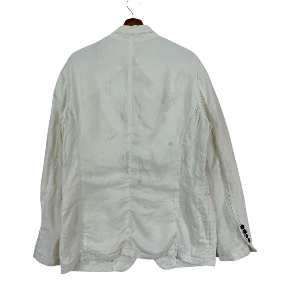 Armani × Armani Collezioni × Designer Vintage Armani Collezioni White Coat Size US L / EU 52-54 / 3 - 15 Thumbnail
