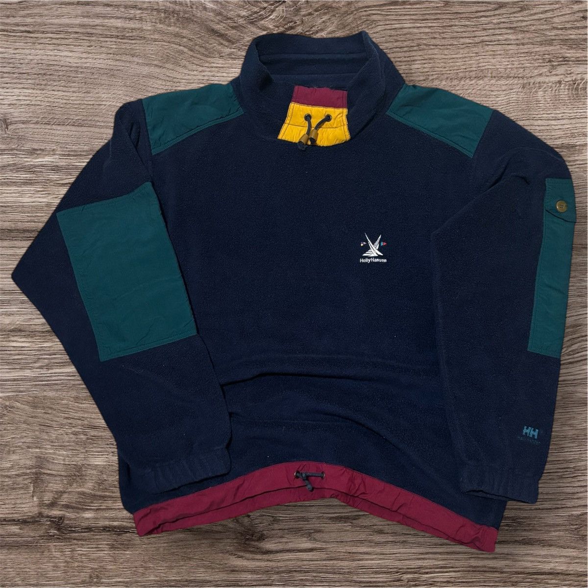 Helly Hansen 90s Helly Hansen Vintage Fleece Pullover Sleeve Pocket Size US XL / EU 56 / 4 - 1 Thumbnail