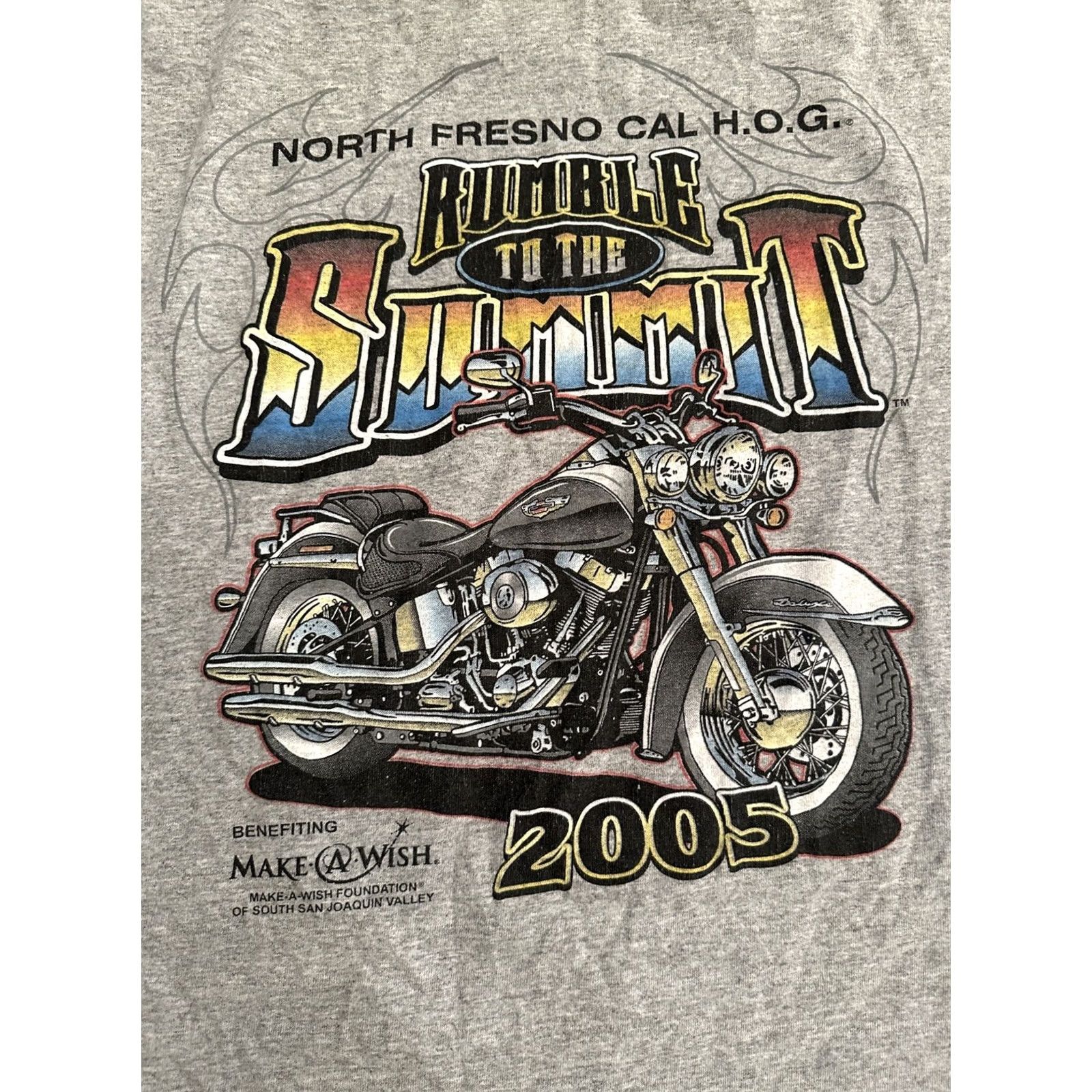 Harley Davidson Harley-Davidson Motorcycle Shirt 3XL Men Fresno 2005 Rumble To The Summit Gray T-Shirt Size US XXL / EU 58 / 5 - 2 Thumbnail