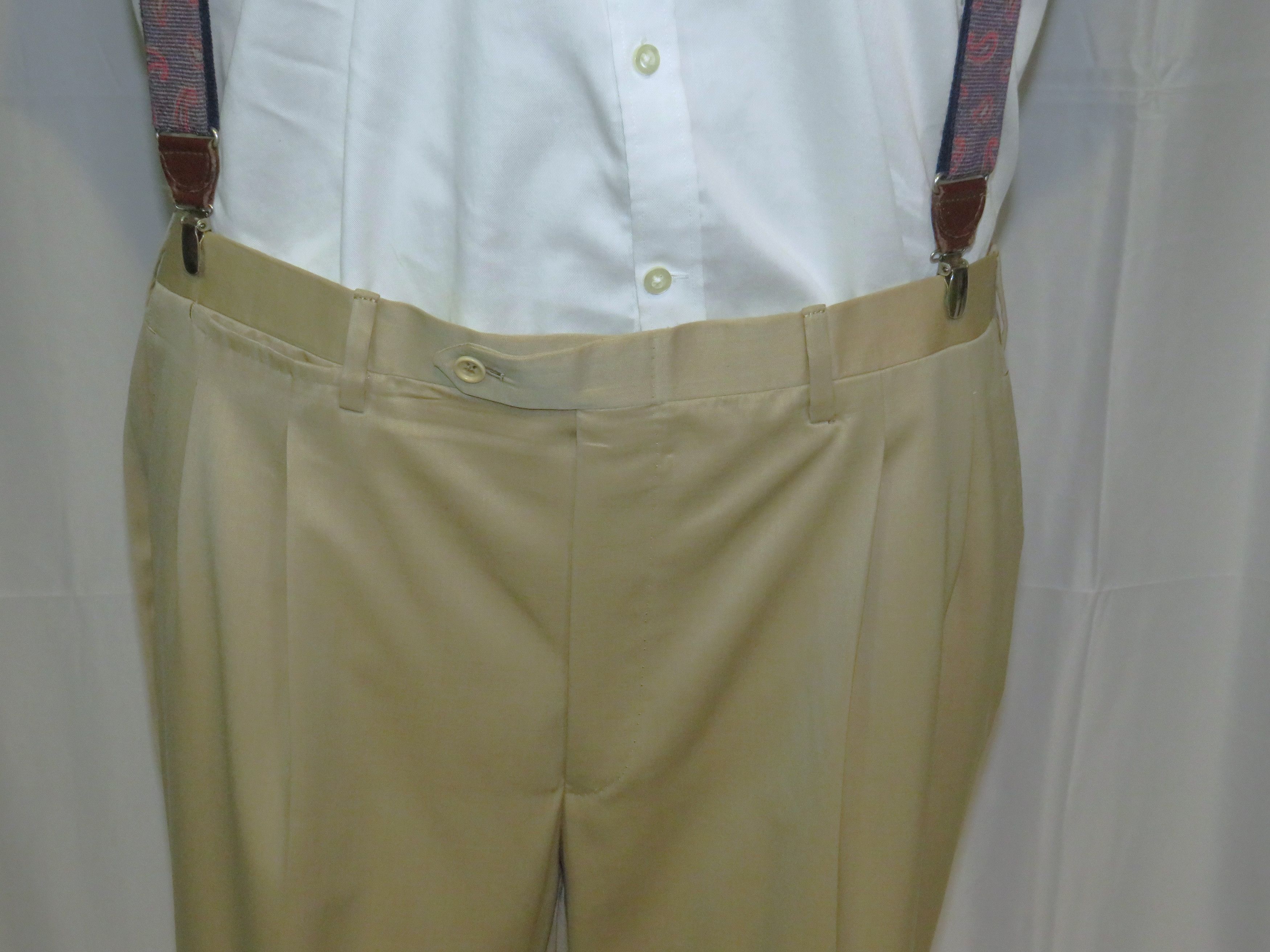 Kiton 14 Micron Blanc Blue Super 180 Solid Beige 3 Roll 2 Suit 50R Size 50R - 15 Thumbnail