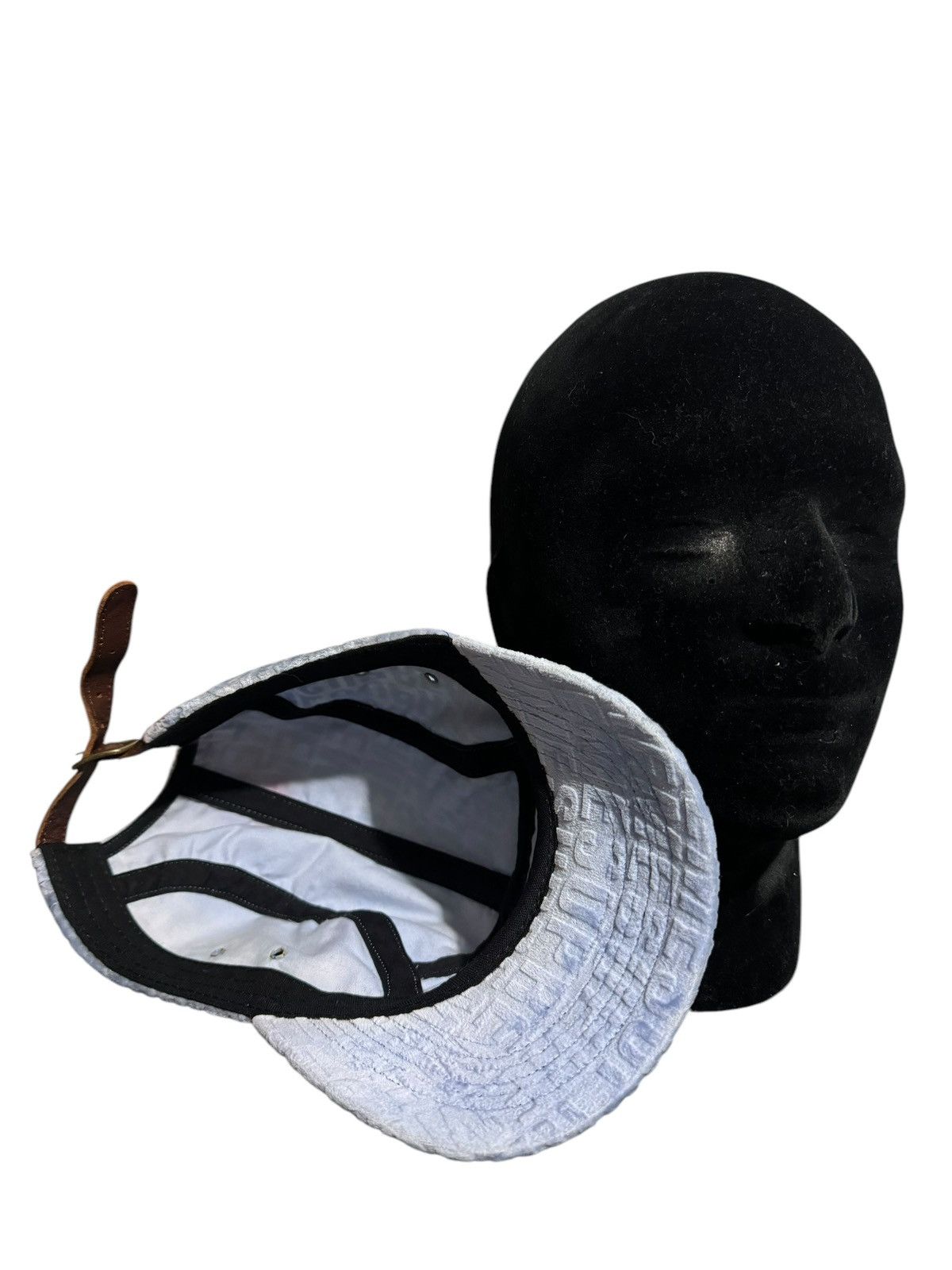 Supreme Supreme Velvet Pattern Camp Cap Light Blue OS Size ONE SIZE - 6 Thumbnail