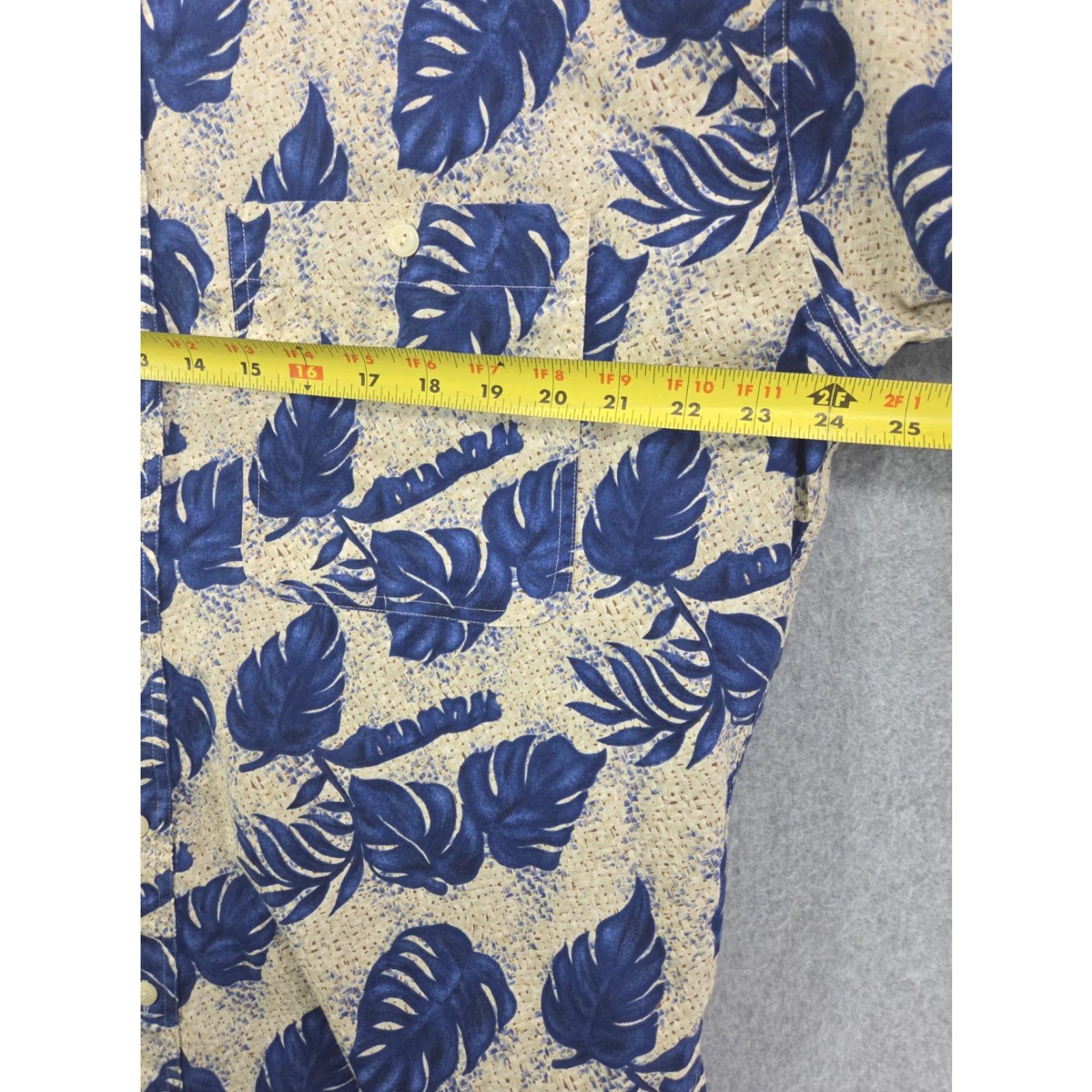 Ralph Lauren Chaps Ralph Lauren Mens XL Blue Floral Hawaiian Short Sleeve Button Shirt Size US XL / EU 56 / 4 - 6 Thumbnail