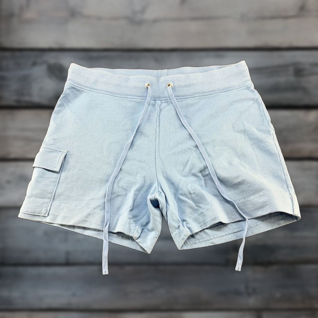 Vintage VINTAGE New York Laundry Shorts Womens M Blue Sweat Cargo Pocket Cotton Y2K 90s Activewear Size 32" / US 10 / IT 46 - 1 Thumbnail