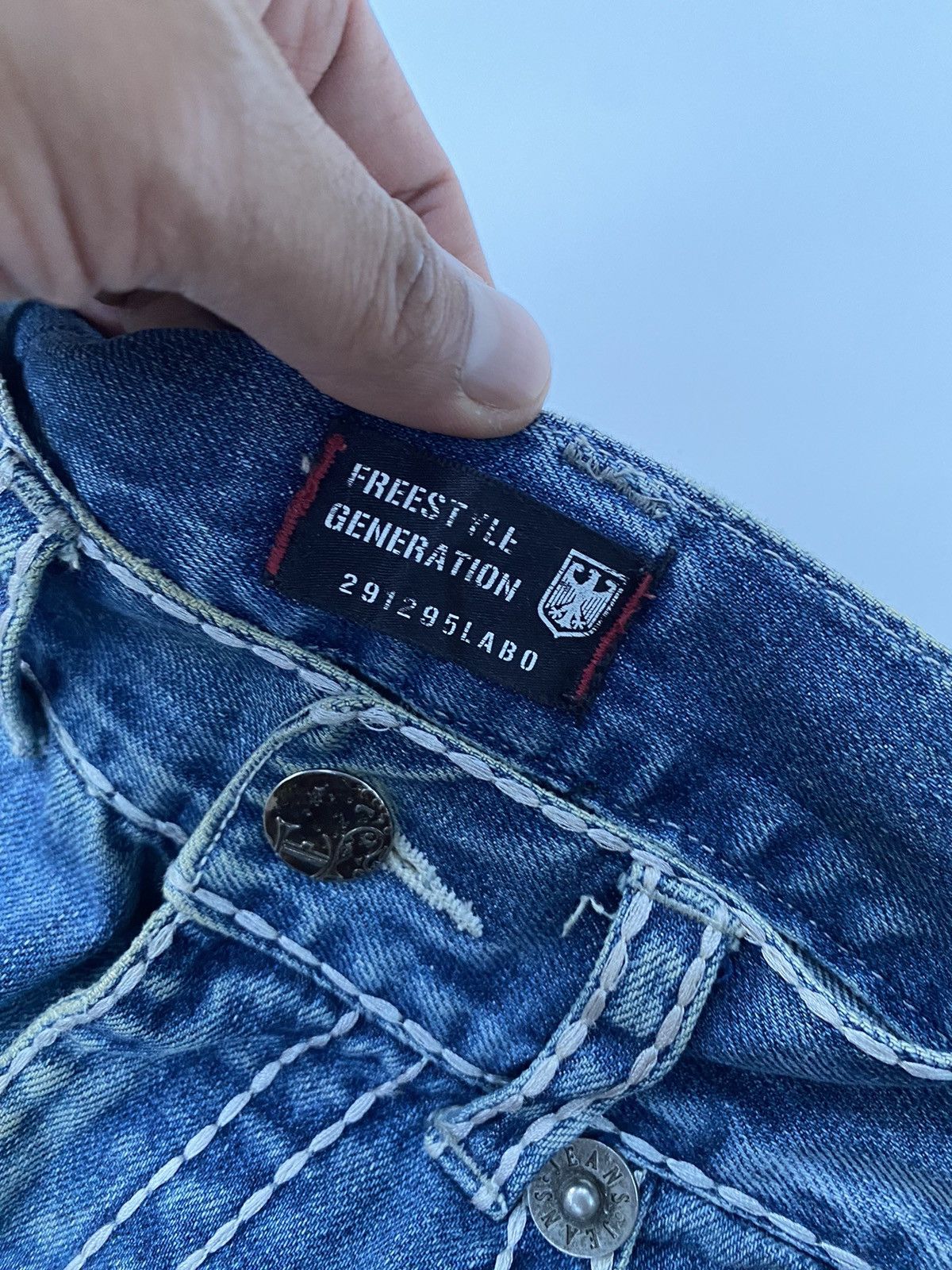 Japanese Brand × Vintage Vintage Denim Free Style Generation Outside Line Size US 32 / EU 48 - 10 Thumbnail