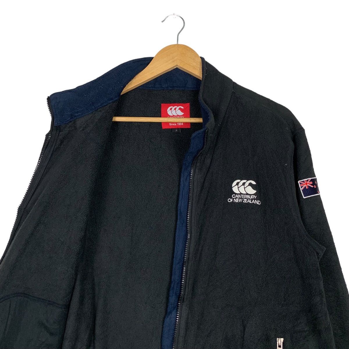 Canterbury of New Zealand CANTERBURY Embroidery Logo Zipper Fleece Jacket #1020-C46 Size US L / EU 52-54 / 3 - 10 Thumbnail