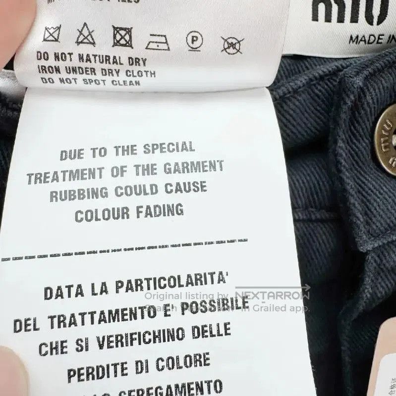 Miu Miu Miu Miu Women's Dark Blue Denim Pants . Size 23" - 7 Thumbnail