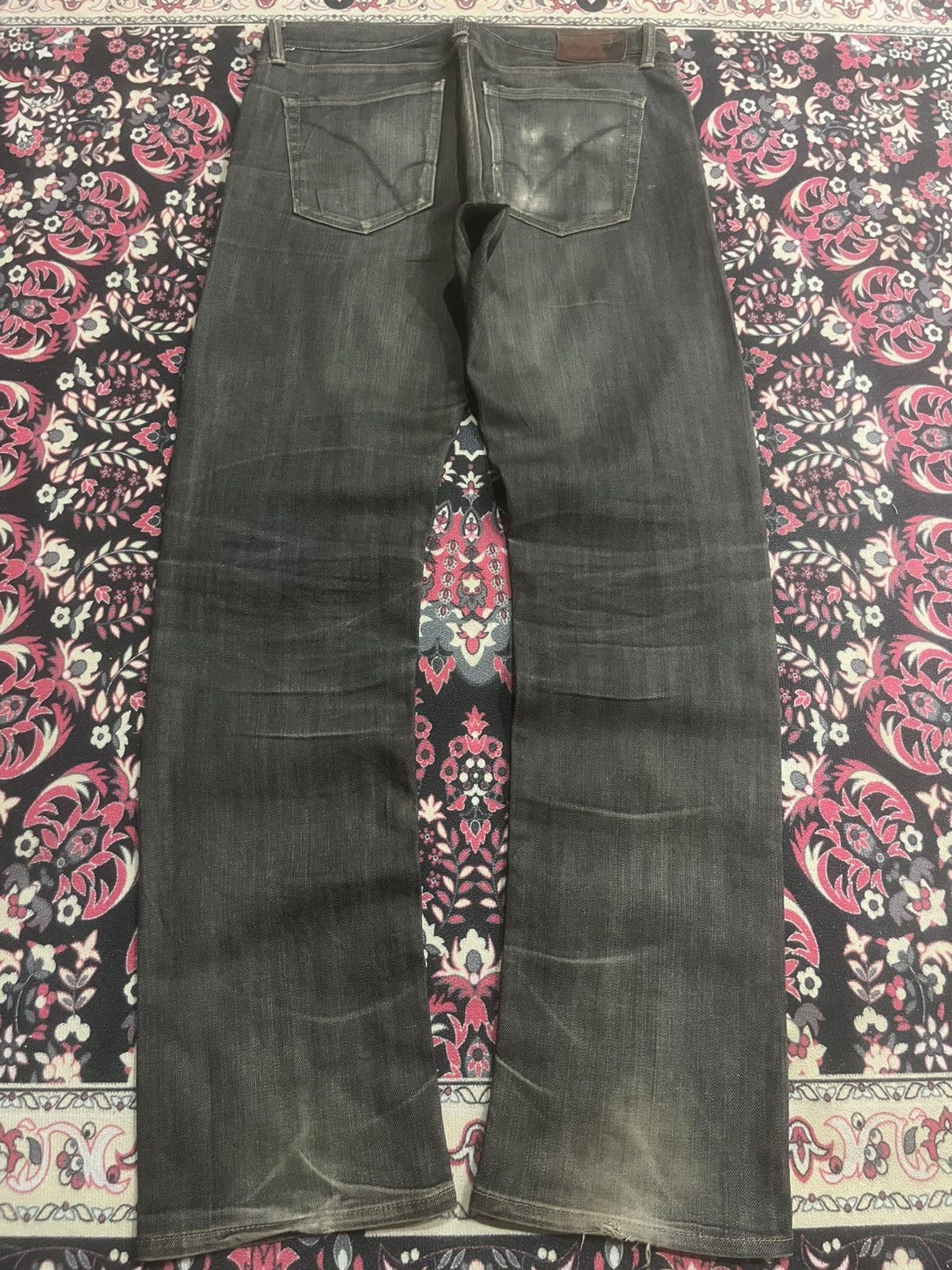 Kapital Japanese Back Number Rusty Wash Tight Straight Selvedge Jean Size US 32 / EU 48 - 2 Thumbnail