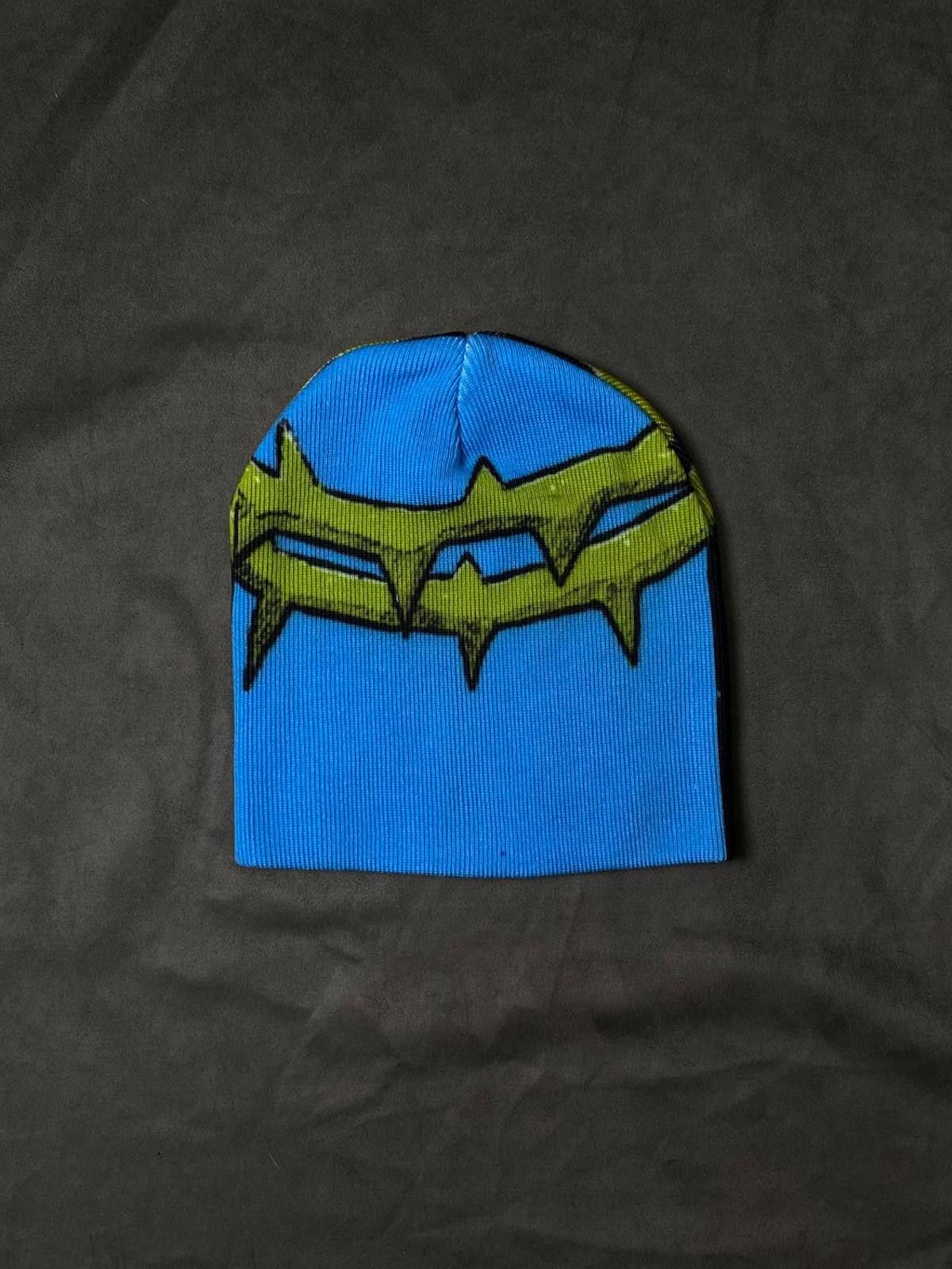 Japanese Brand Rare Vxmeee Bat Mane No Cuff Knit Black Beanie OS Size ONE SIZE - 5 Thumbnail