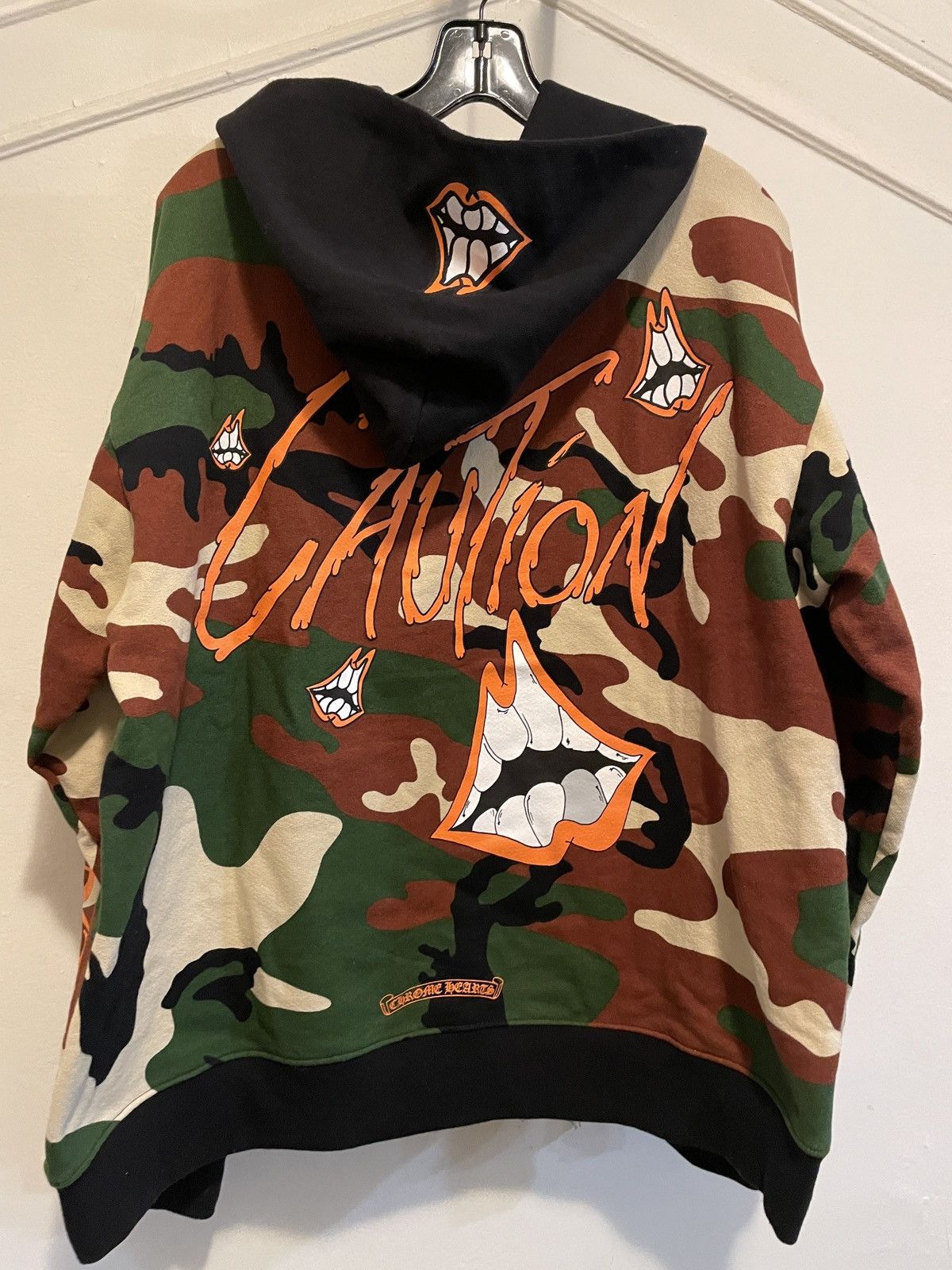 Chrome Hearts Chrome Hearts Matty Boy 'Caution Camo' Hoodie Sz XXL Size US XXL / EU 58 / 5 - 2 Thumbnail