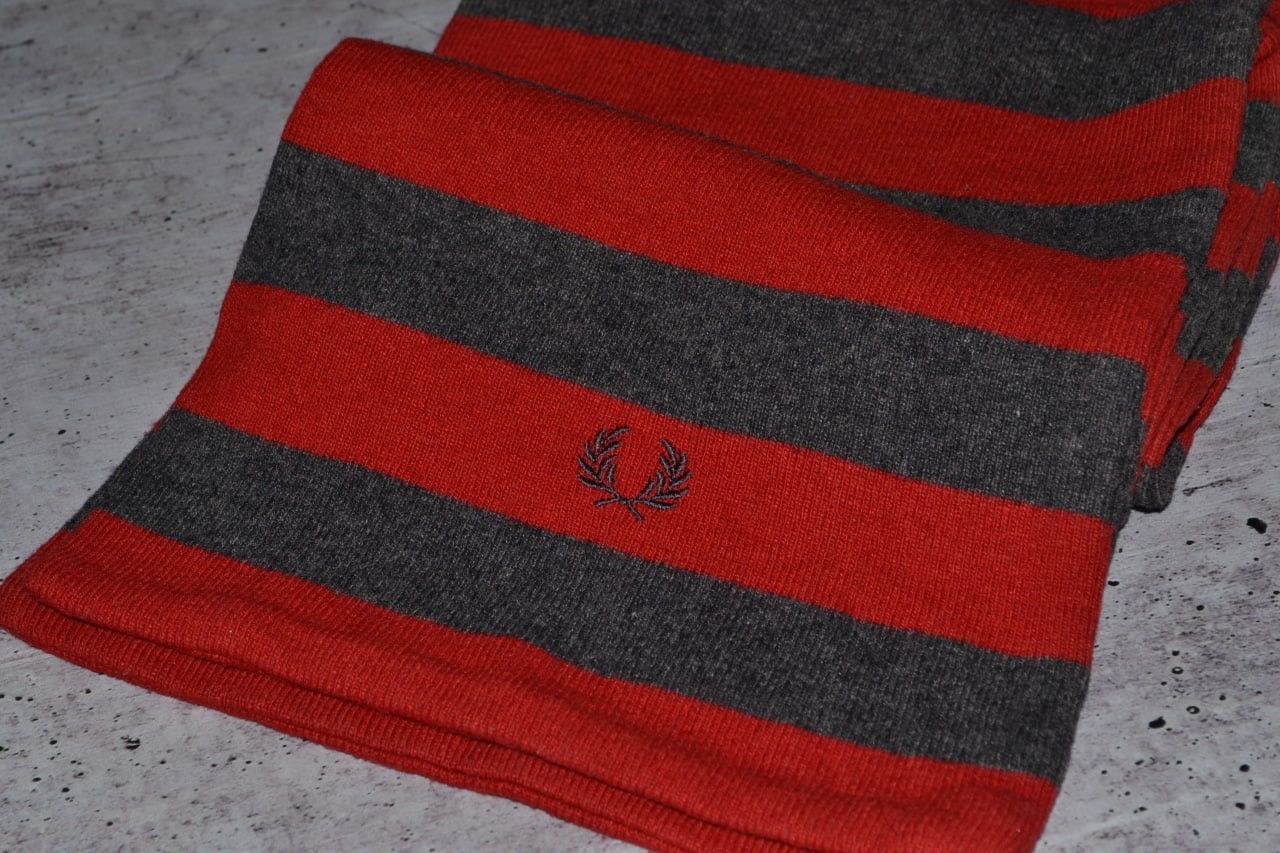 Fred Perry × Vintage Fred Perry Scarf Vintage Wool Size ONE SIZE - 4 Thumbnail