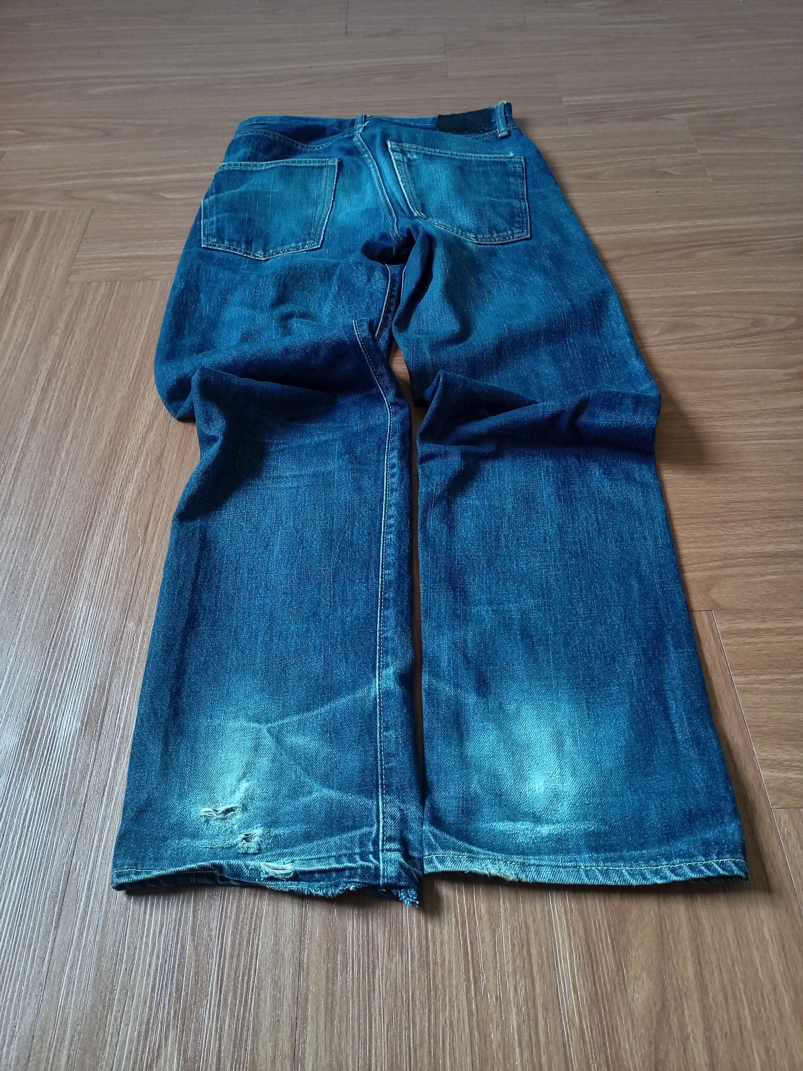 Visvim Vintage Distress Visvim 01R Selvedge Jeans Made in Japan Size US 30 / EU 46 - 3 Thumbnail