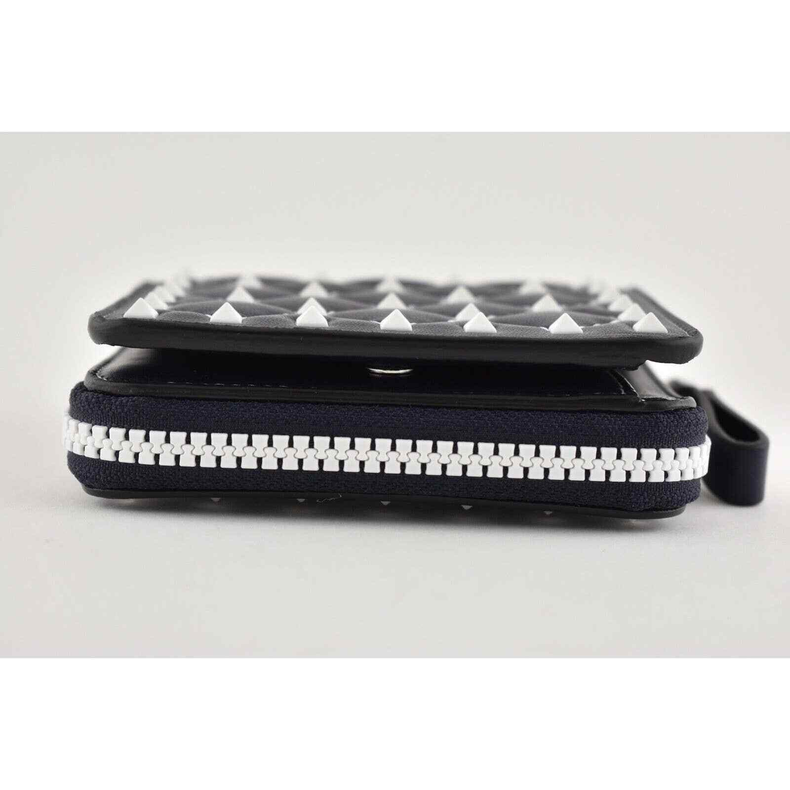 Valentino Valentino Spike Leather Small Zip French Compact Wallet Size ONE SIZE - 7 Thumbnail