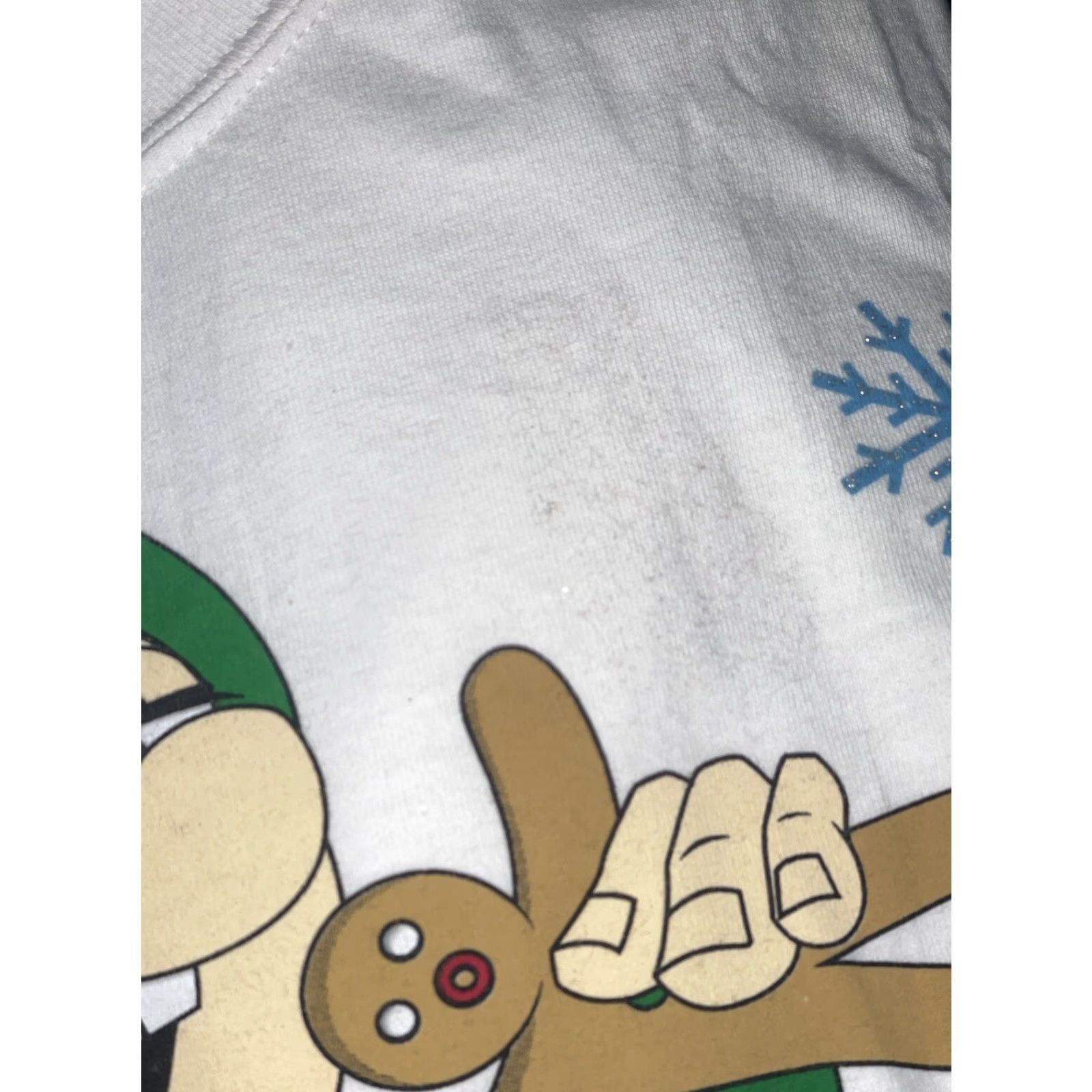 Gildan Bite Me Elf Gingerbread Man Christmas T-Shirt 2XL White Graphic Tee Mens Xmas 2XL Brand-New Size US XXL / EU 58 / 5 - 4 Thumbnail