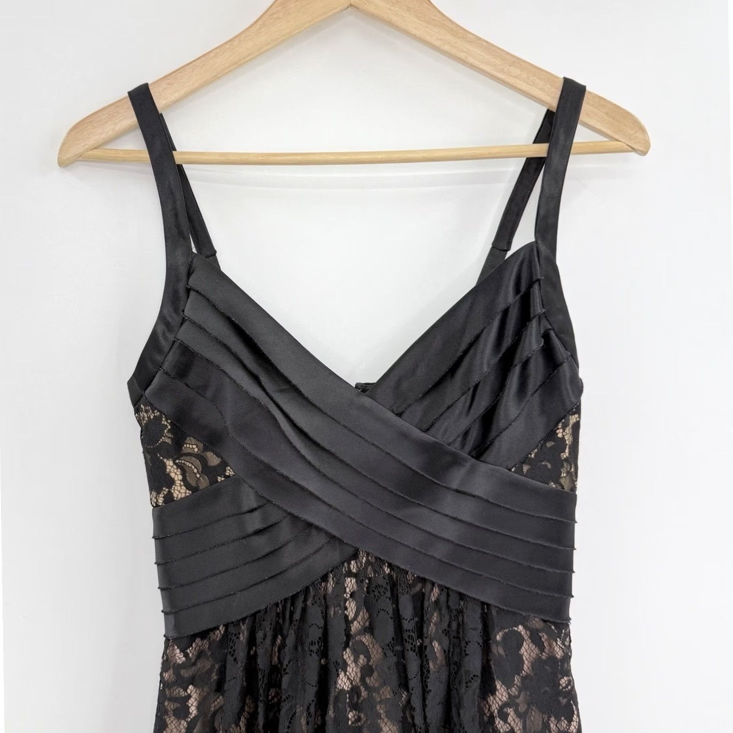 Bcbgmaxazria BCBGMAXAZRIA Dress Womens 0 Black Dark Romantic Lace Mini Whimsigoth Fairy Grunge Size XS / US 0-2 / IT 36-38 - 5 Thumbnail