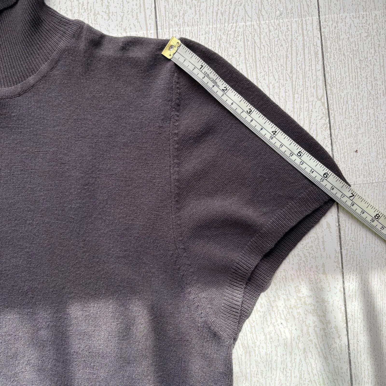 Zara Zara Gray Knit Turtleneck Sweater Dress Size L Size L / US 10 / IT 46 - 6 Thumbnail
