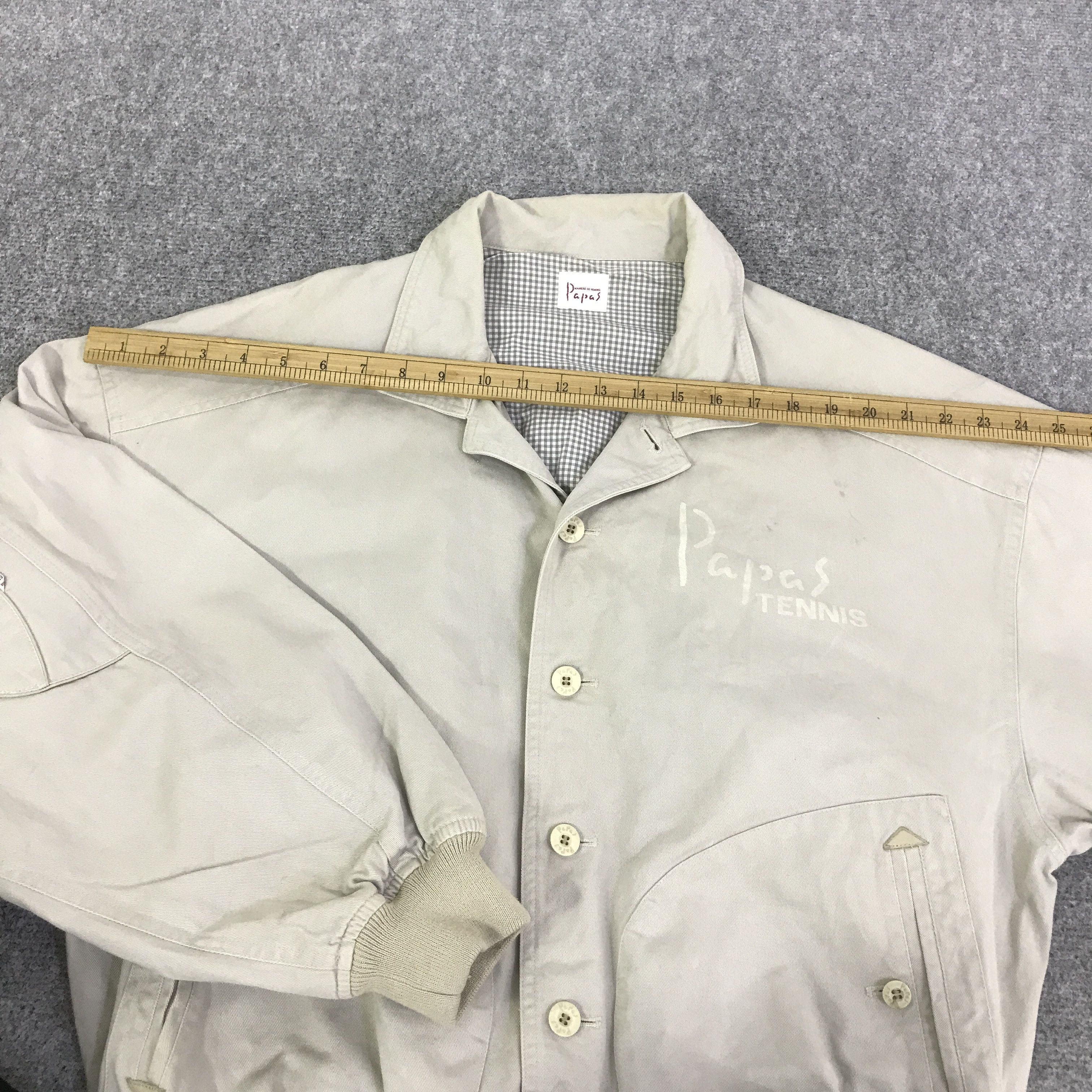 Japanese Brand papas tennis button bomber jacket K119B9 Size US L / EU 52-54 / 3 - 6 Thumbnail