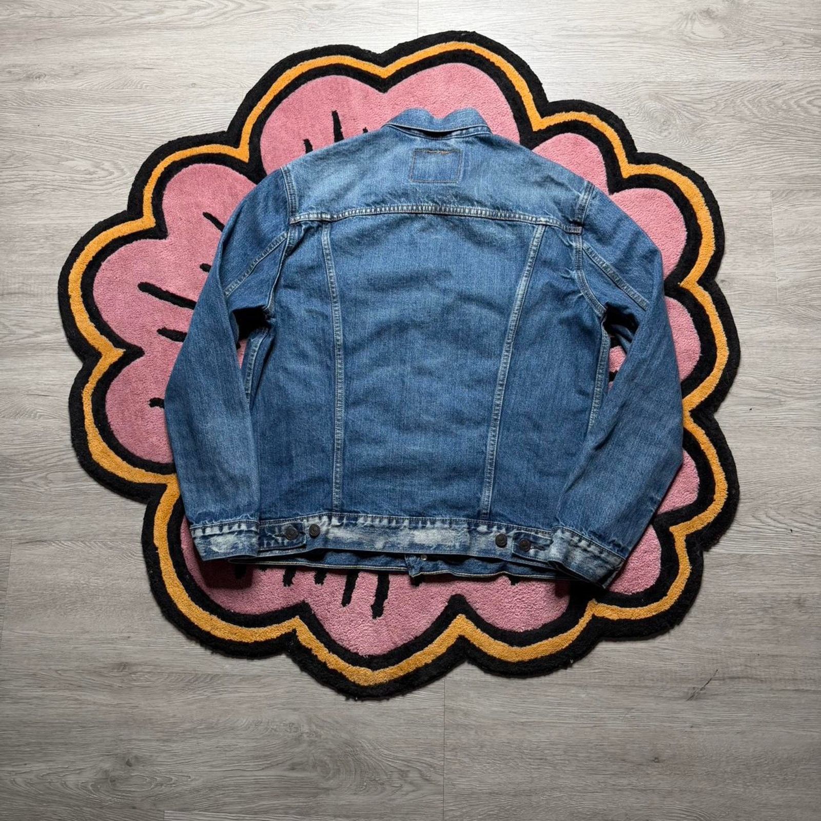 Levi's Levi’s Strauss Distressed Wash Denim Jean Trucker Jacket Size US L / EU 52-54 / 3 - 6 Thumbnail