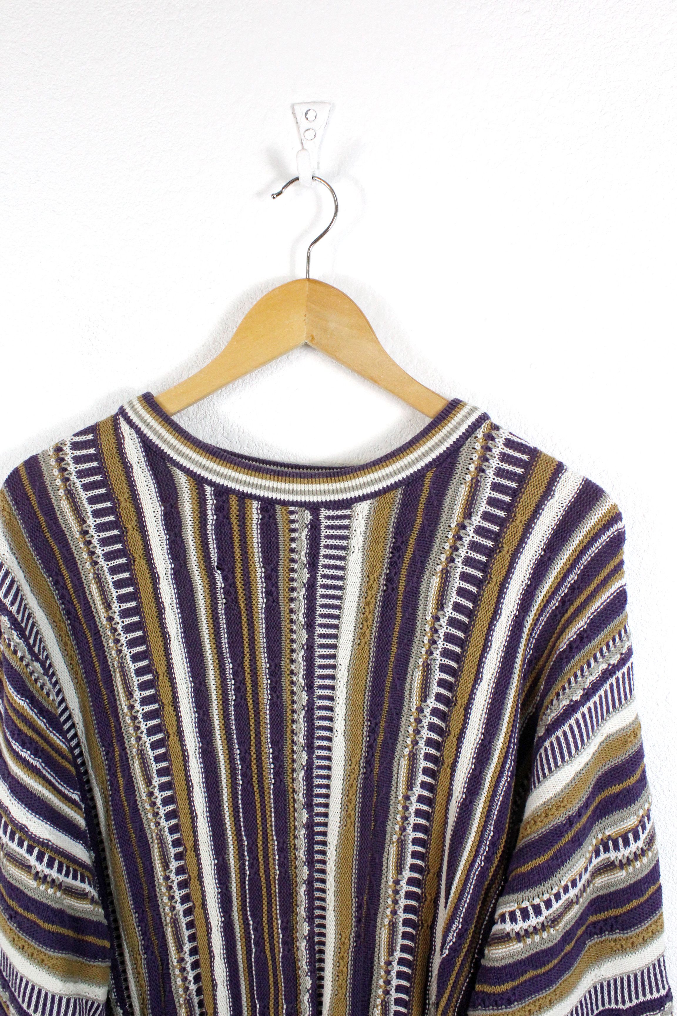 Other Vintage Tundra Canada Coogi Style Analog Knit Cosby Sweater Size US L / EU 52-54 / 3 - 2 Thumbnail