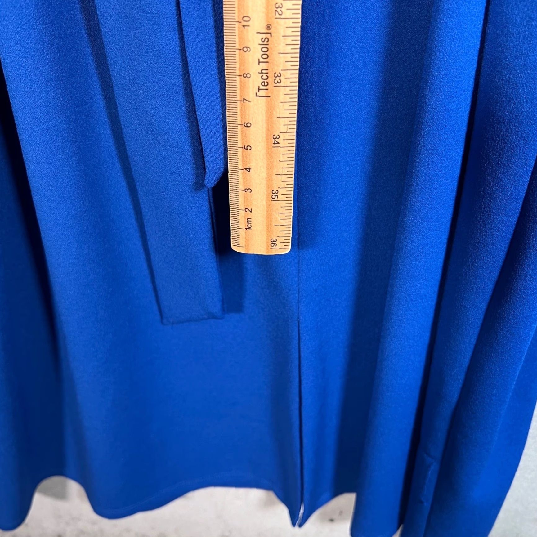 MAGGY LONDON Maggy London Womens Size 18 Belted Blue Midi Shirt Dress Size XXL / US 16-18 / IT 52-54 - 6 Thumbnail