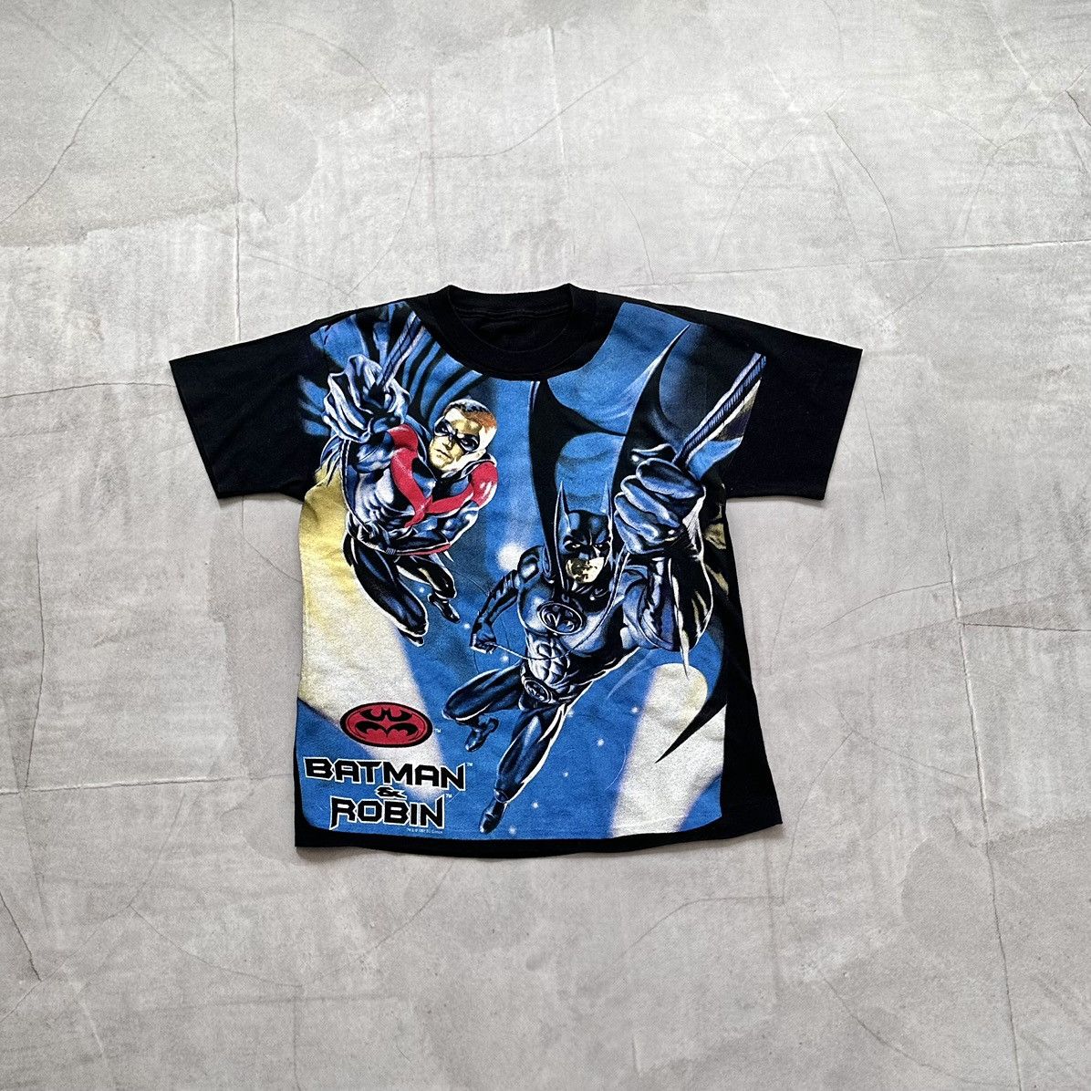 DC Comics RARE Vintage 1997s Batman & Robin T-Shirt Dc Comics Marvel Size US M / EU 48-50 / 2 - 1 Thumbnail