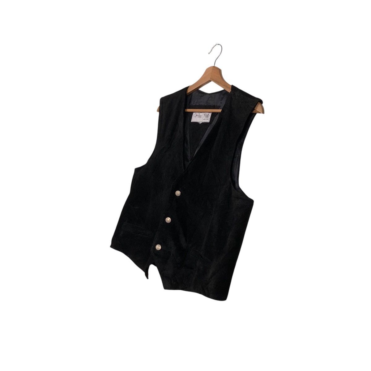 Japanese Brand 📌Vintage Vera Pelle Biker Vest Genuine Leather Utility Wear Size US L / EU 52-54 / 3 - 3 Thumbnail