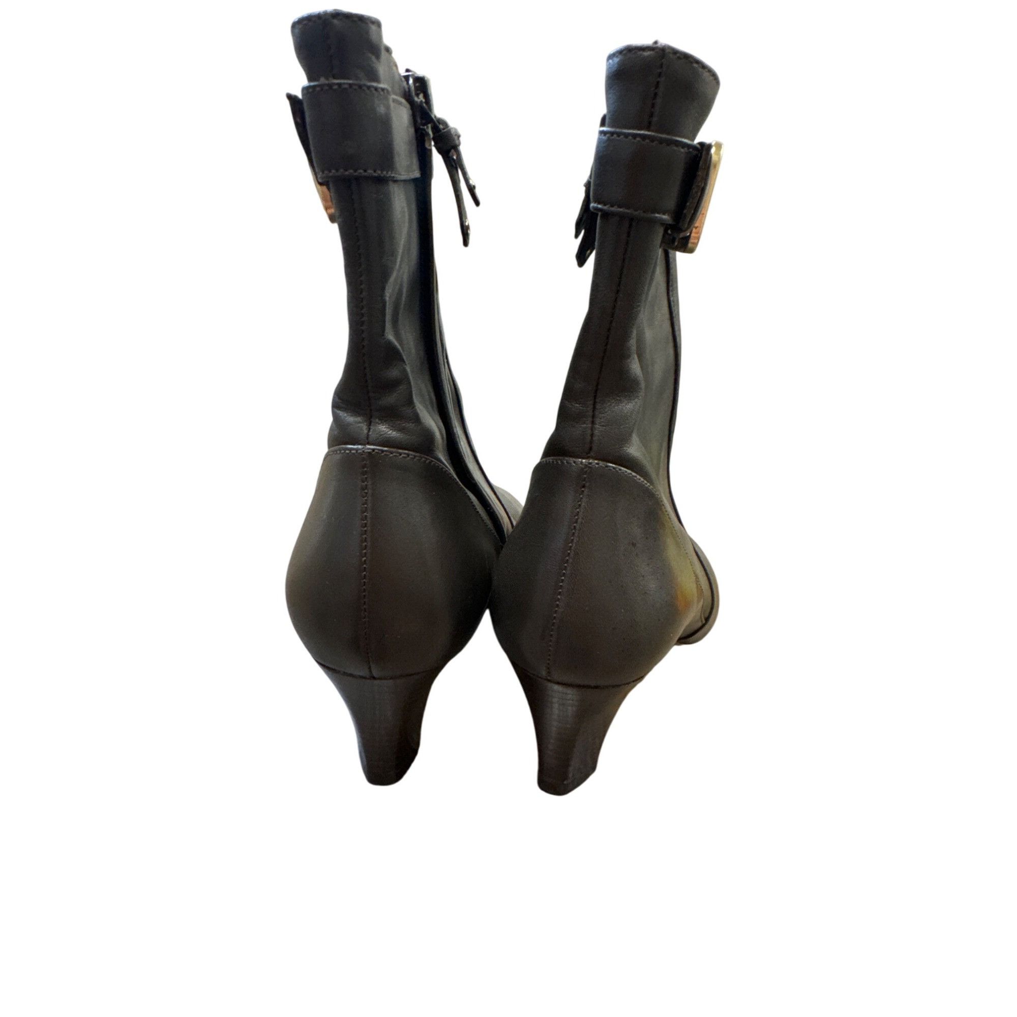 Cole Haan Cole Haan Womens Gray Leather Heeled Ankle Boots Size 7B SKU Size US 7 / IT 37 - 6 Thumbnail