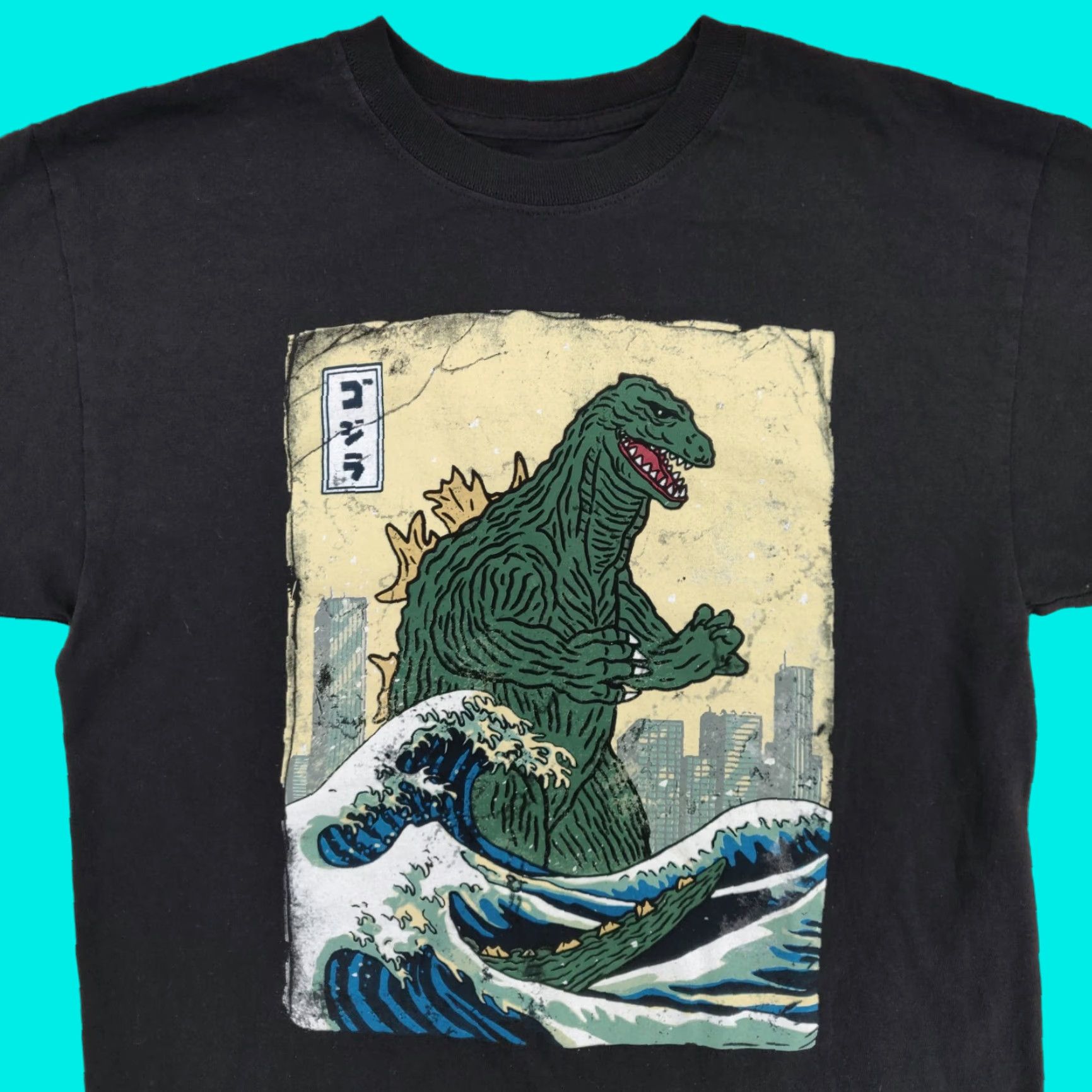 Vintage Godzilla Shirt Men's M Black Short Sleeve Tee Movie Graphic 80s 90s Mens Size US M / EU 48-50 / 2 - 1 Thumbnail