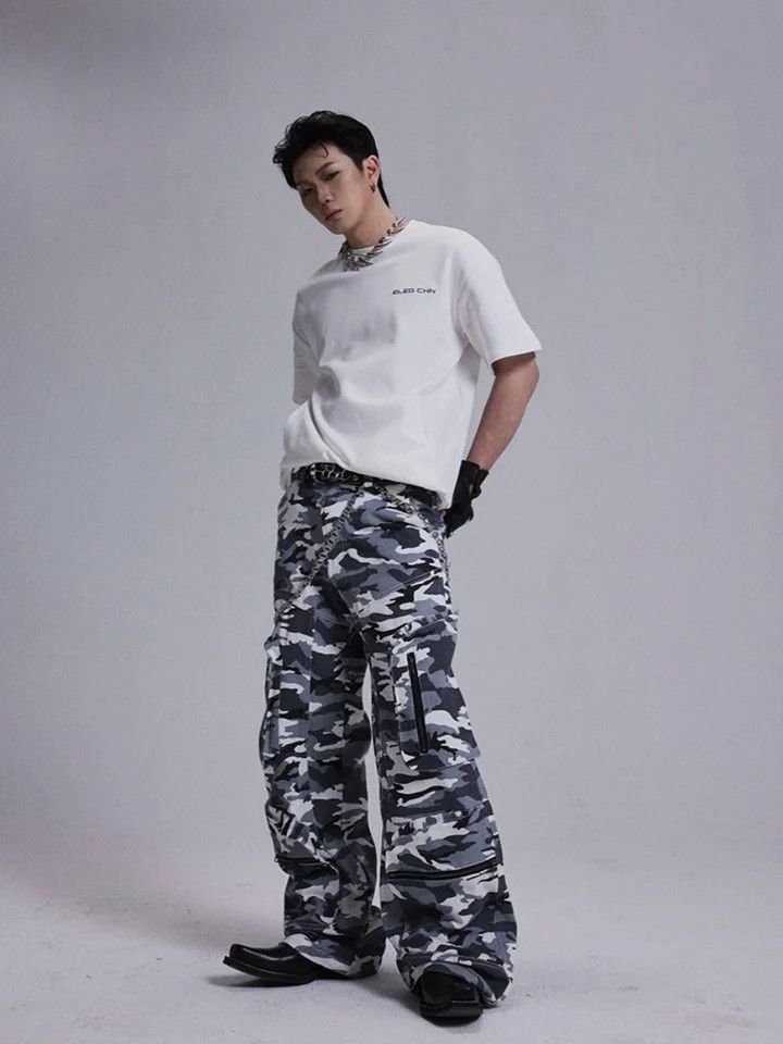 Japanese Brand × Vintage Camouflage Zipper Multi pocket Casual Pants Size US 29 - 5 Thumbnail