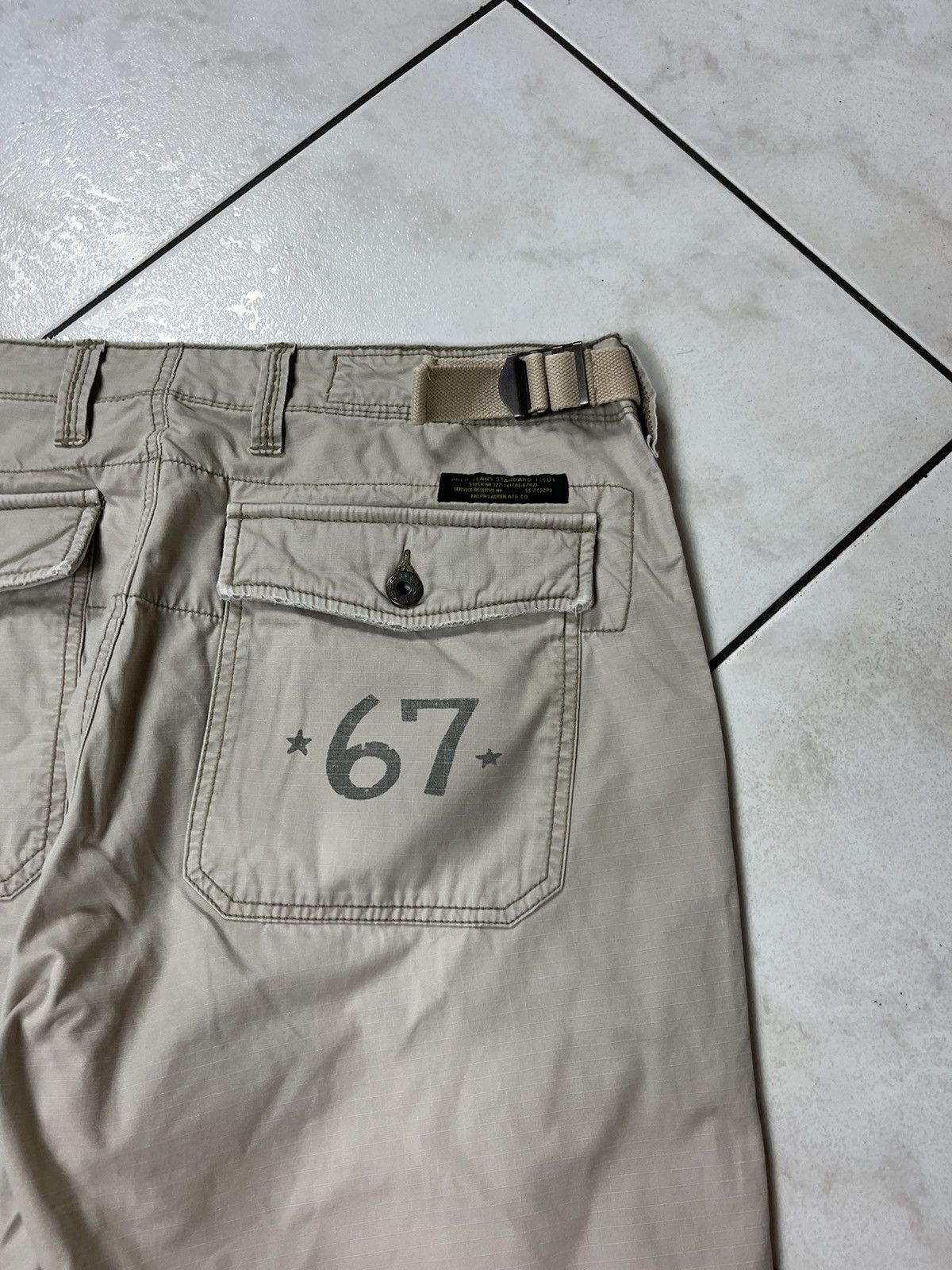 Polo Ralph Lauren × Ralph Lauren × Vintage Vintage Ralph Lauren distressed washed thrashed cargo pants Size US 34 / EU 50 - 18 Thumbnail