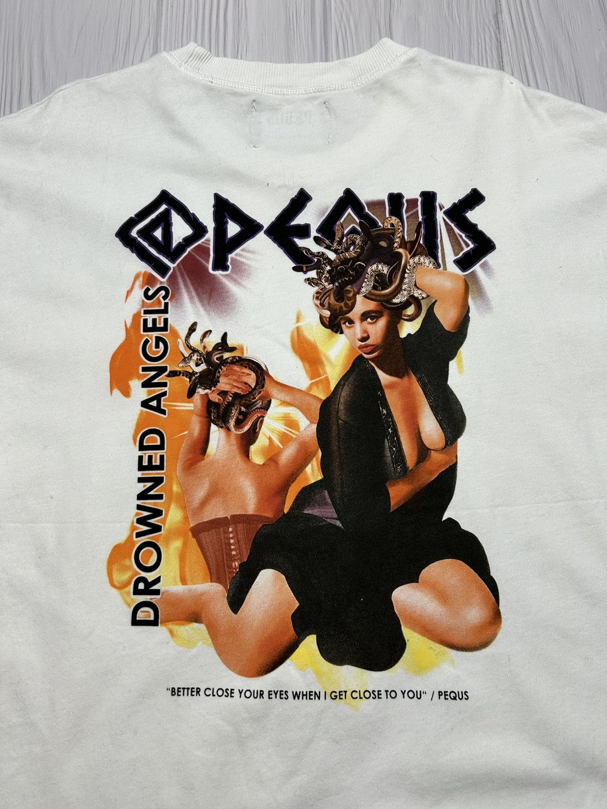 Designer × Japanese Brand PEQUS Drowned Angels T-Shirt Size XL Size US XL / EU 56 / 4 - 4 Thumbnail
