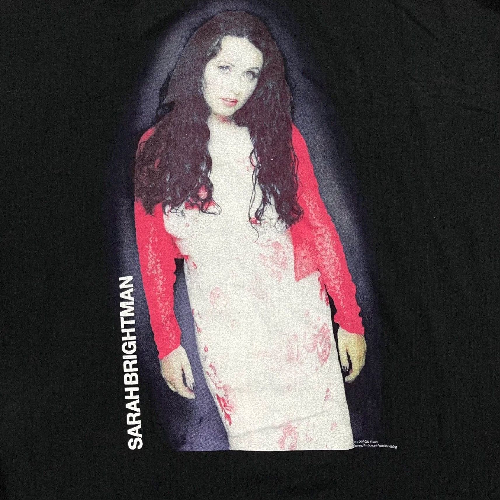 Vintage VINTAGE SaraH Brightman Shirt Mens XL Black Soprano Singer 90s Y2K T-Shirt Graphic Print Screen Stars Logo 90s Classic Music Mens XL Black Size US XL / EU 56 / 4 - 2 Thumbnail