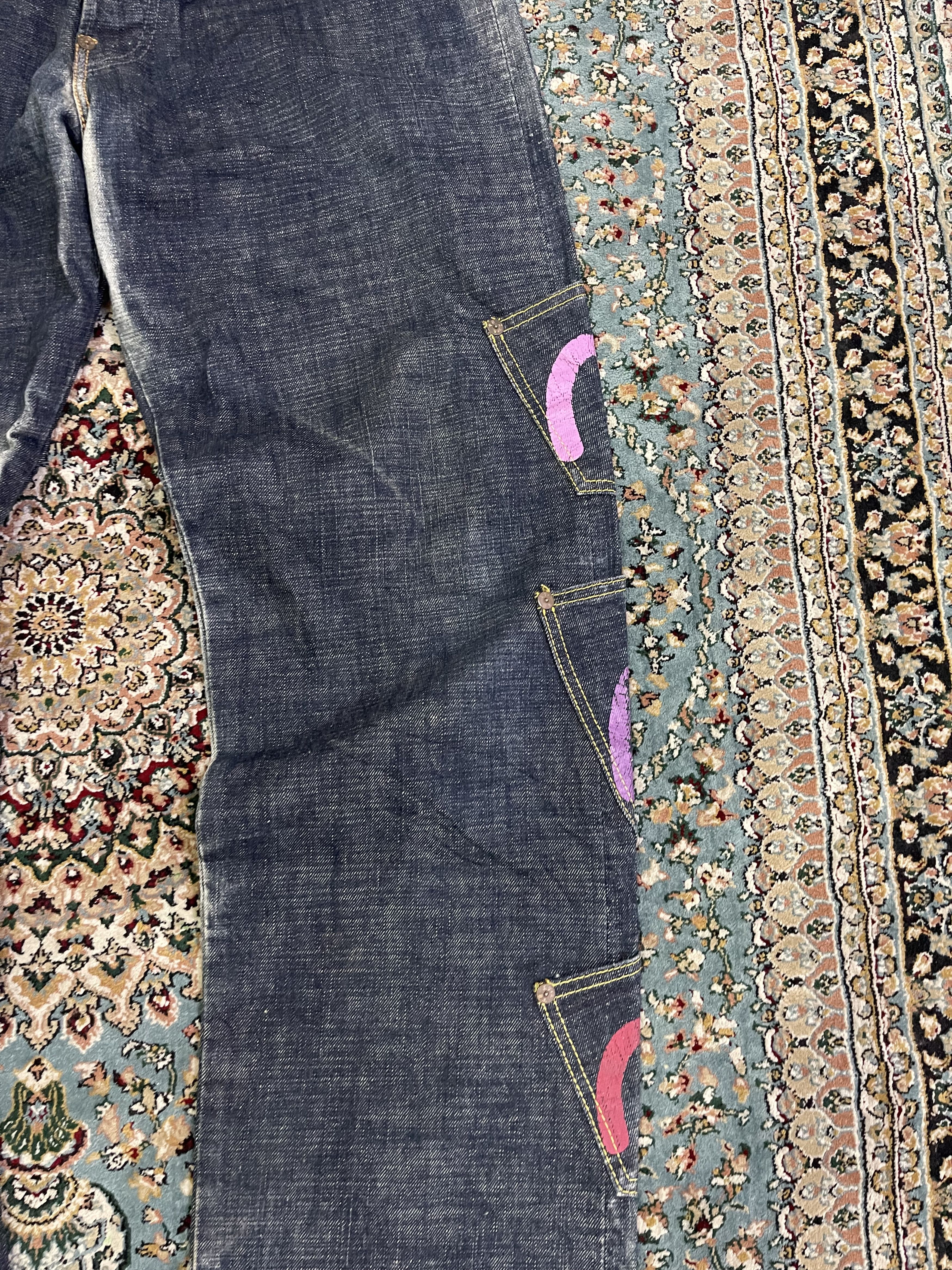 Evisu Vtg RARE Evisu Multipocket Underlicense China Selvedge sz 34 Size US 34 / EU 50 - 5 Thumbnail